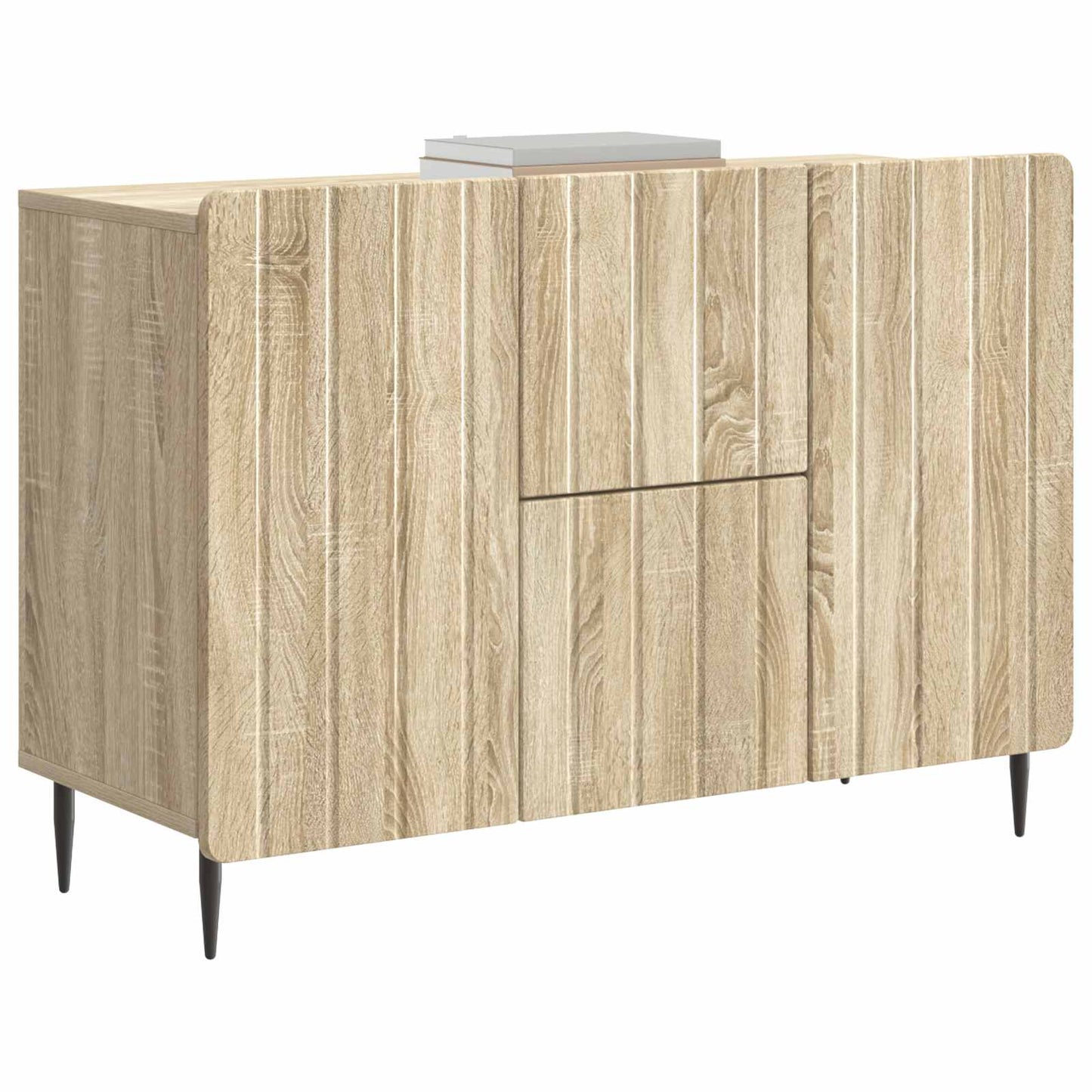 Dressoir met lade Sonoma Eiken 89 x 34,5 x 62 cm Bewerkt hout is nu te koop bij PeponiXL, paradijselijk wonen!