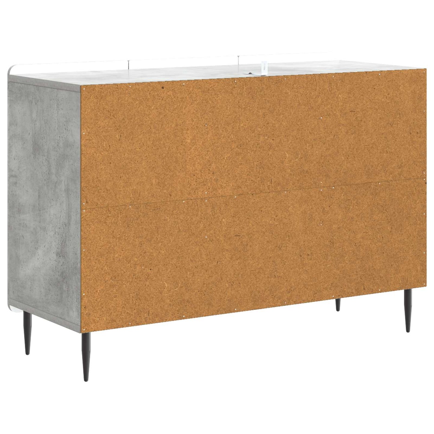 Dressoir met lade Betongrijs 89 x 34,5 x 62 cm Bewerkt hout is nu te koop bij PeponiXL, paradijselijk wonen!