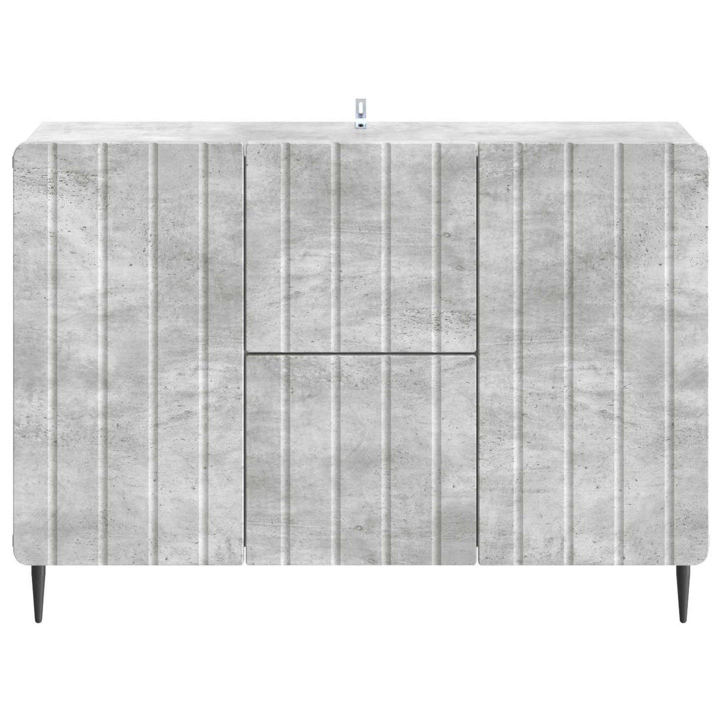 Dressoir met lade Betongrijs 89 x 34,5 x 62 cm Bewerkt hout is nu te koop bij PeponiXL, paradijselijk wonen!