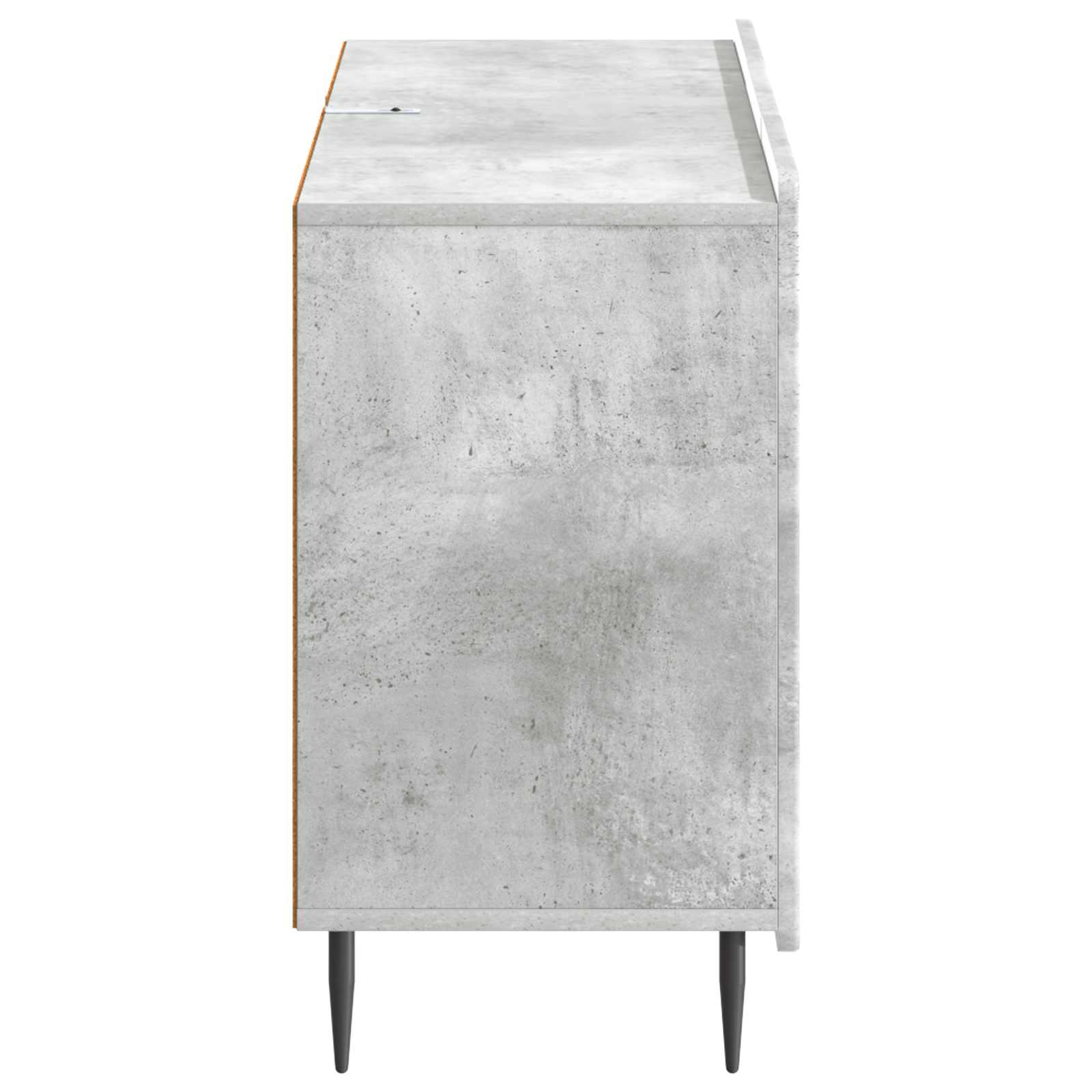 Dressoir met lade Betongrijs 89 x 34,5 x 62 cm Bewerkt hout is nu te koop bij PeponiXL, paradijselijk wonen!
