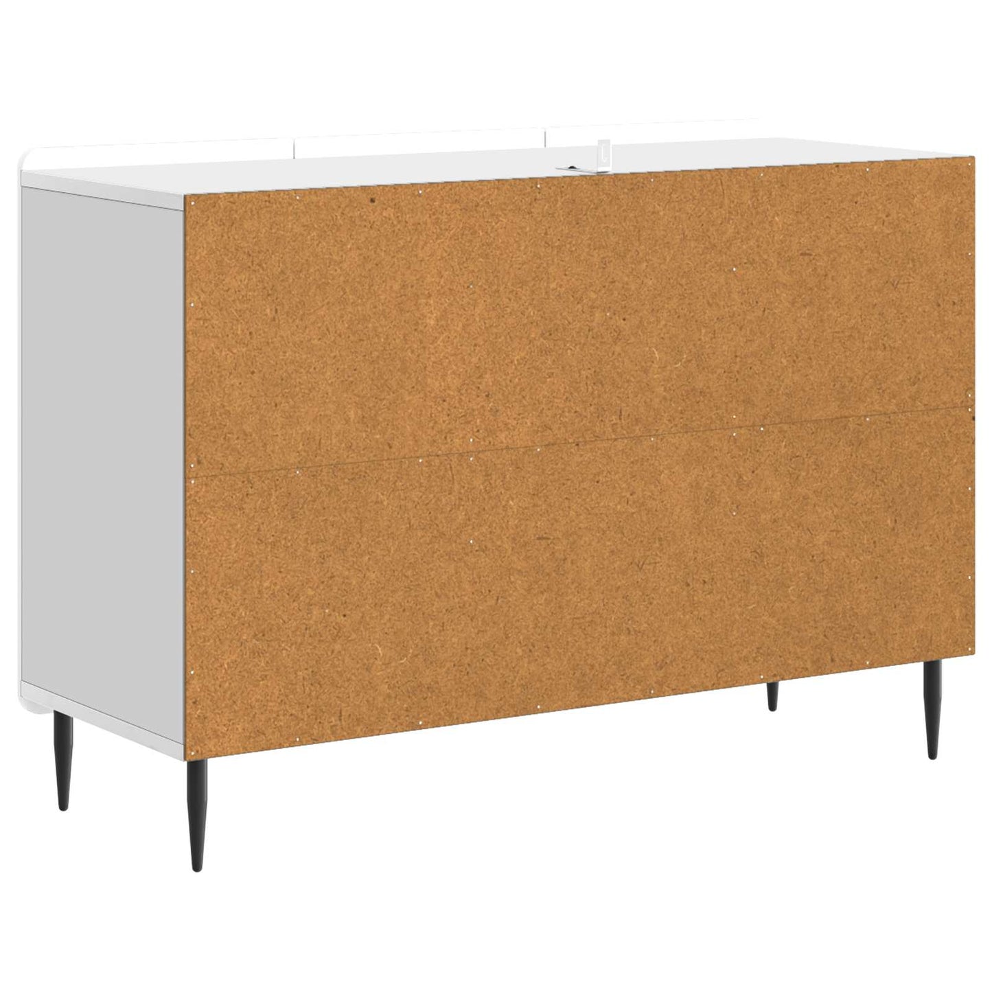 Dressoir met lade Hoogglans Wit 89 x 34,5 x 62 cm Bewerkt hout is nu te koop bij PeponiXL, paradijselijk wonen!