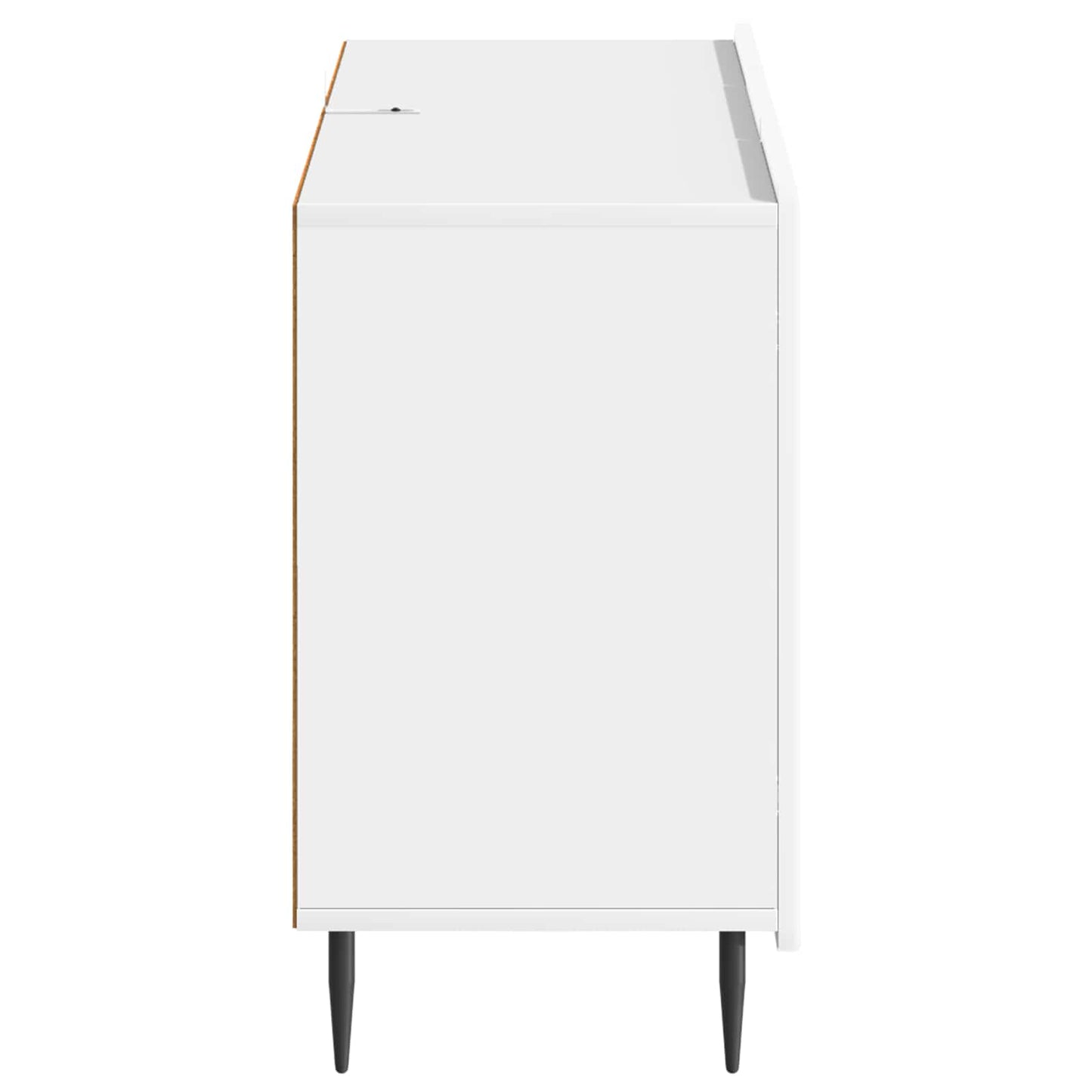 Dressoir met lade Hoogglans Wit 89 x 34,5 x 62 cm Bewerkt hout is nu te koop bij PeponiXL, paradijselijk wonen!