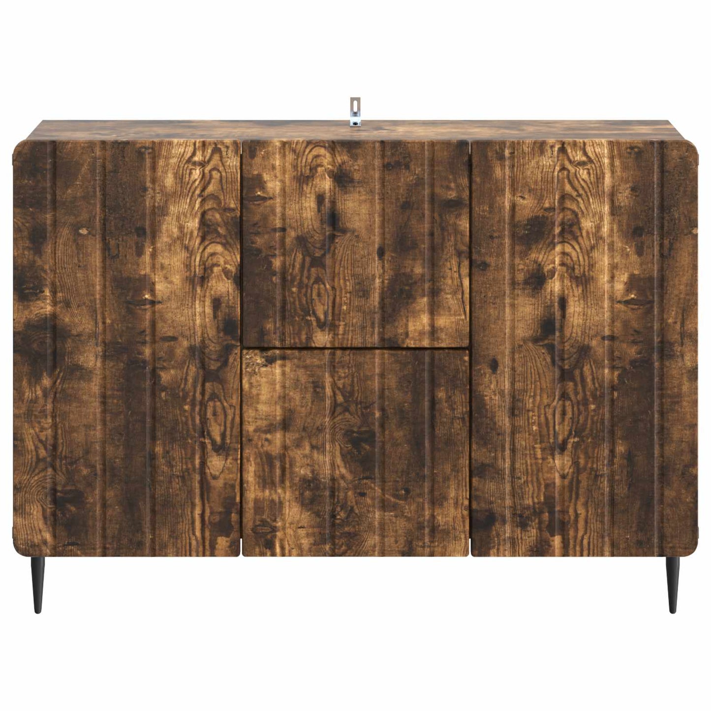 Dressoir met lade Gerookt eiken 89 x 34,5 x 62 cm Bewerkt hout is nu te koop bij PeponiXL, paradijselijk wonen!