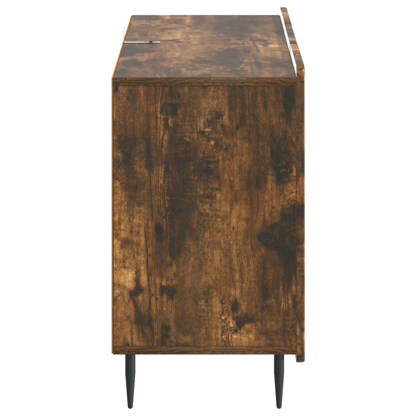Dressoir met lade Gerookt eiken 89 x 34,5 x 62 cm Bewerkt hout is nu te koop bij PeponiXL, paradijselijk wonen!