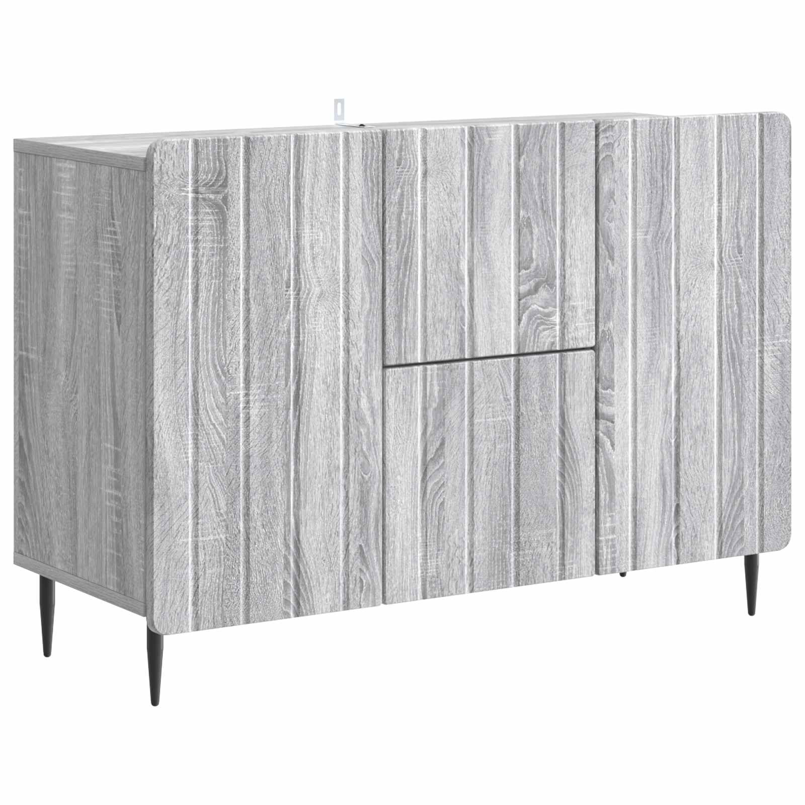 Dressoir met lade Grijs sonoma 89 x 34,5 x 62 cm Bewerkt hout is nu te koop bij PeponiXL, paradijselijk wonen!
