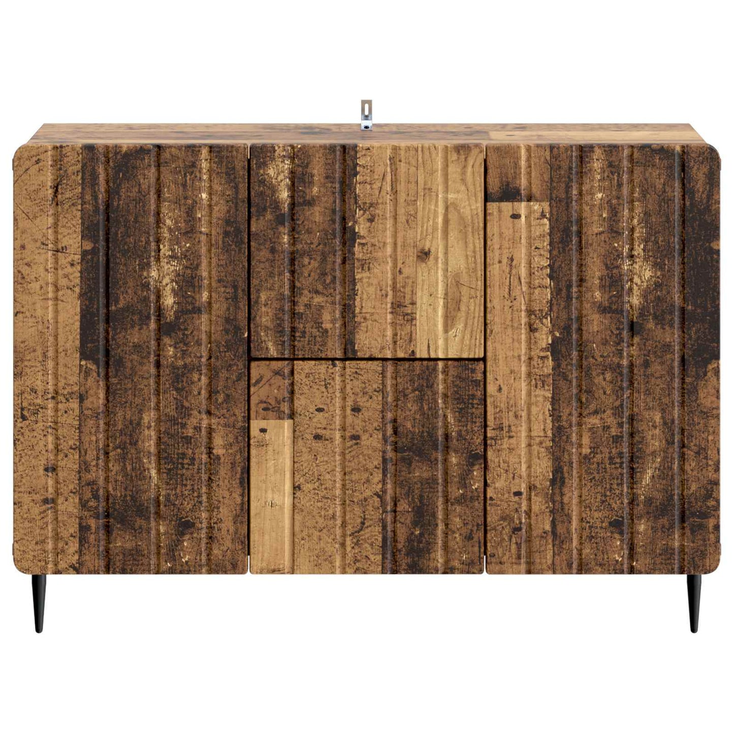 Dressoir met lade Oud hout 89 x 34,5 x 62 cm Bewerkt hout is nu te koop bij PeponiXL, paradijselijk wonen!