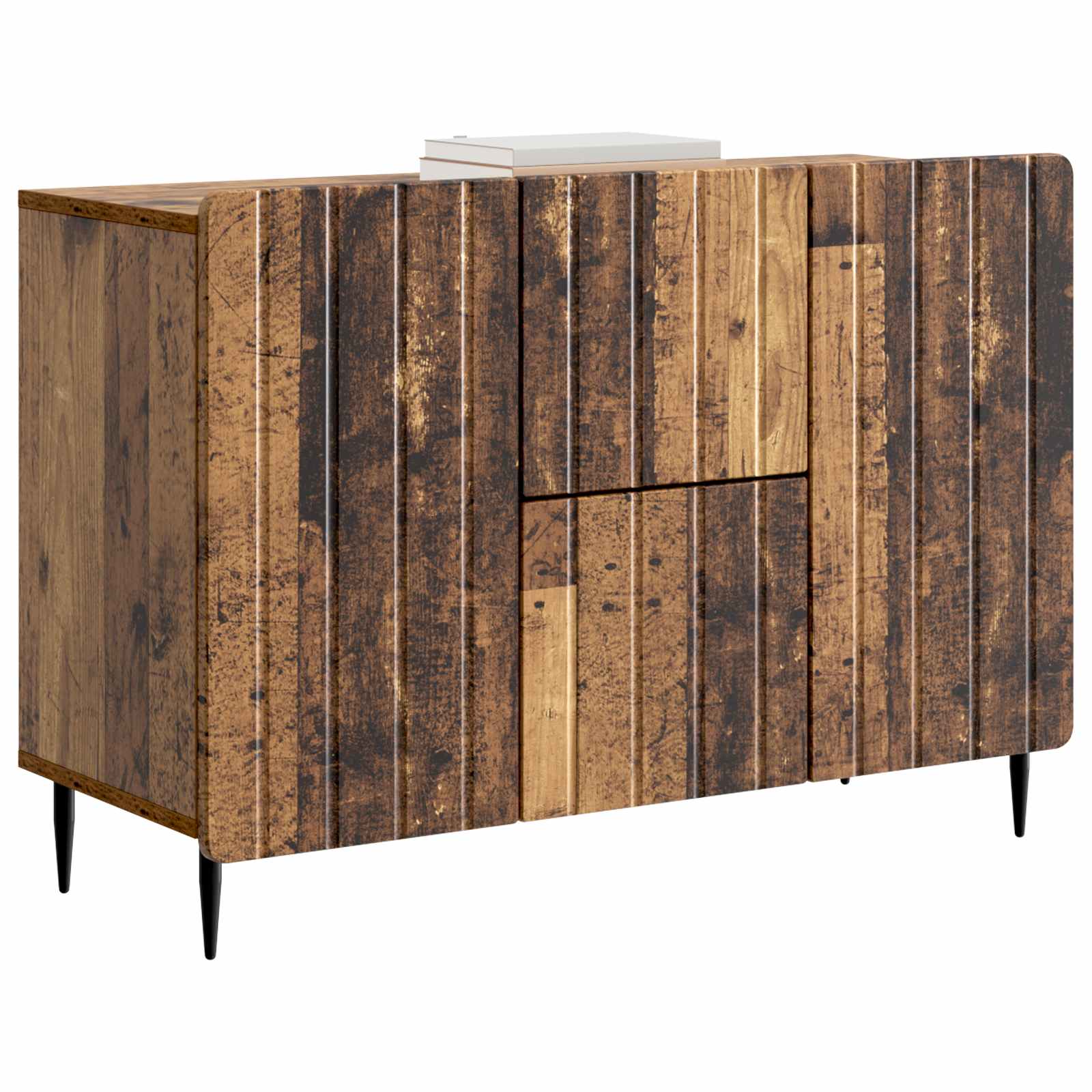 Dressoir met lade Oud hout 89 x 34,5 x 62 cm Bewerkt hout is nu te koop bij PeponiXL, paradijselijk wonen!