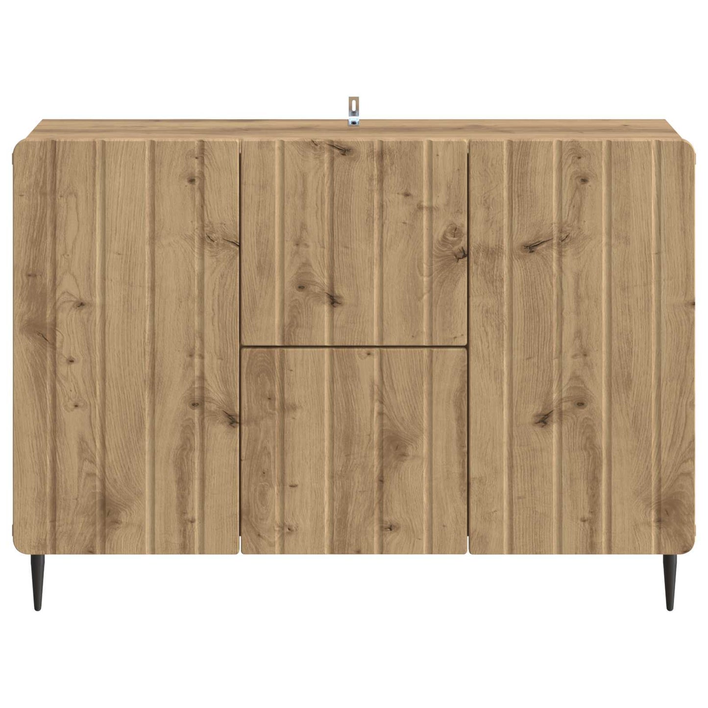 Dressoir Artisanaal eiken 89 x 34,5 x 62 cm Bewerkt hout is nu te koop bij PeponiXL, paradijselijk wonen!