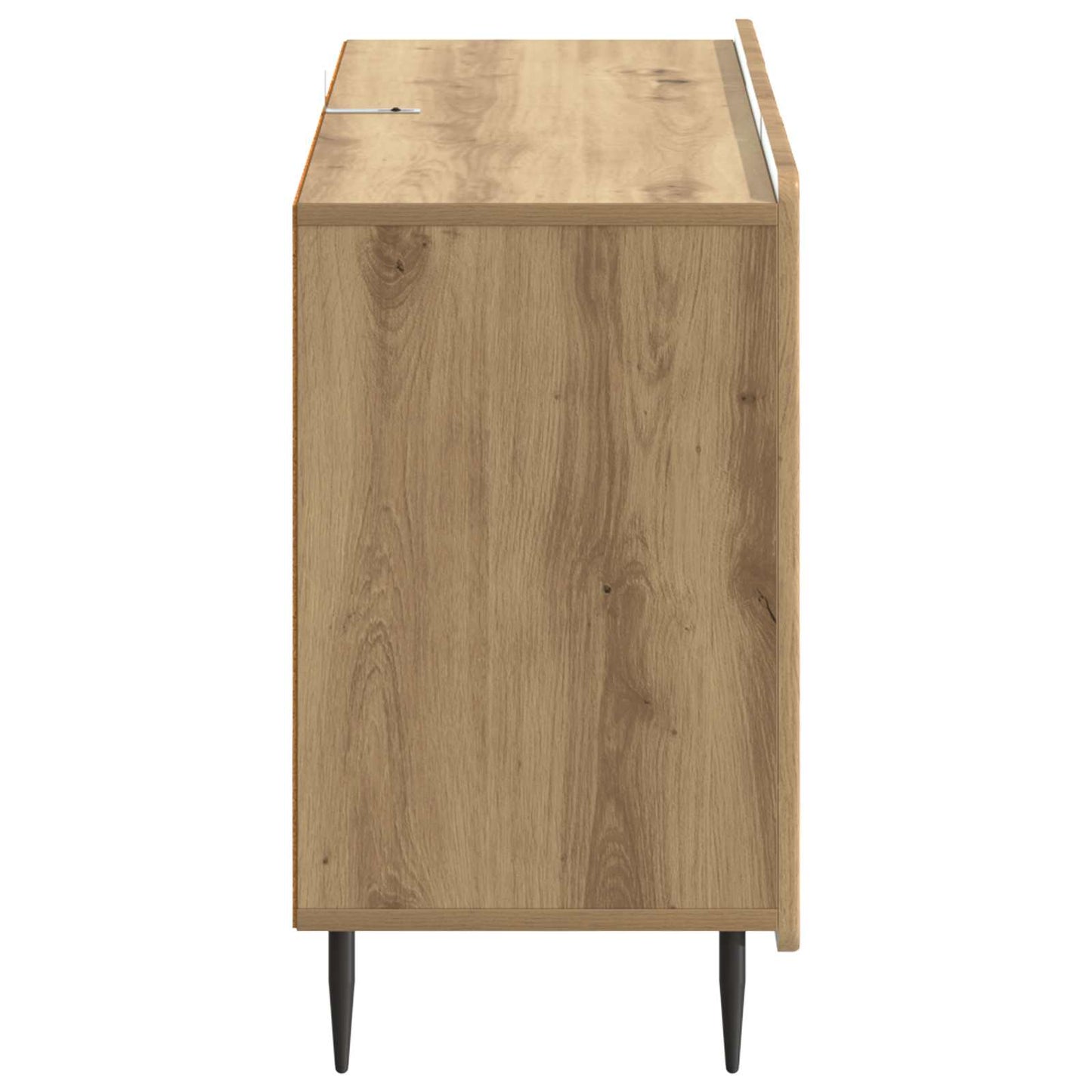 Dressoir Artisanaal eiken 89 x 34,5 x 62 cm Bewerkt hout is nu te koop bij PeponiXL, paradijselijk wonen!