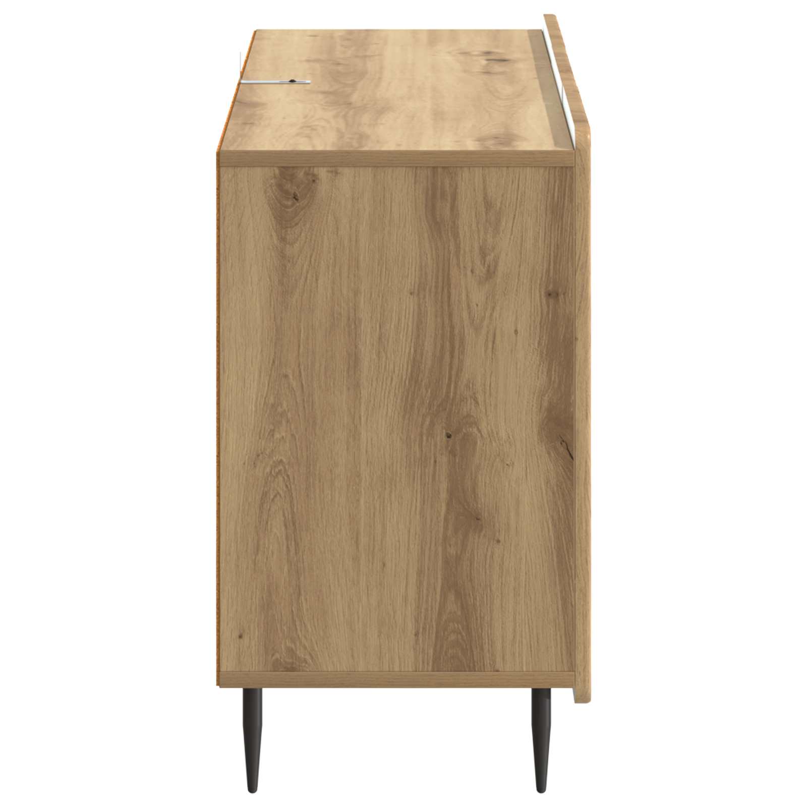 Dressoir Artisanaal eiken 89 x 34,5 x 62 cm Bewerkt hout is nu te koop bij PeponiXL, paradijselijk wonen!