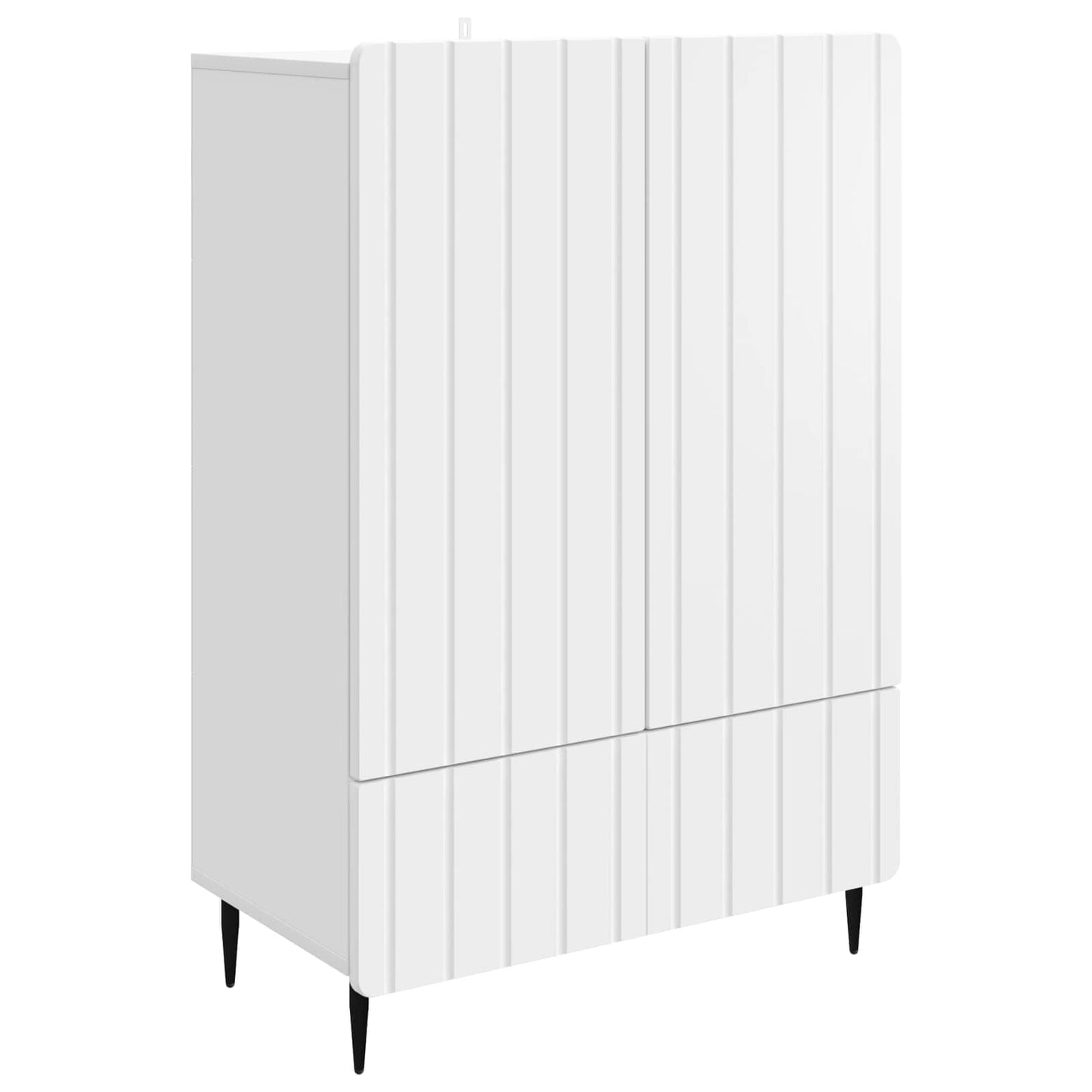 Dressoir Wit 66 x 34,5 x 97 cm Bewerkt hout is nu te koop bij PeponiXL, paradijselijk wonen!