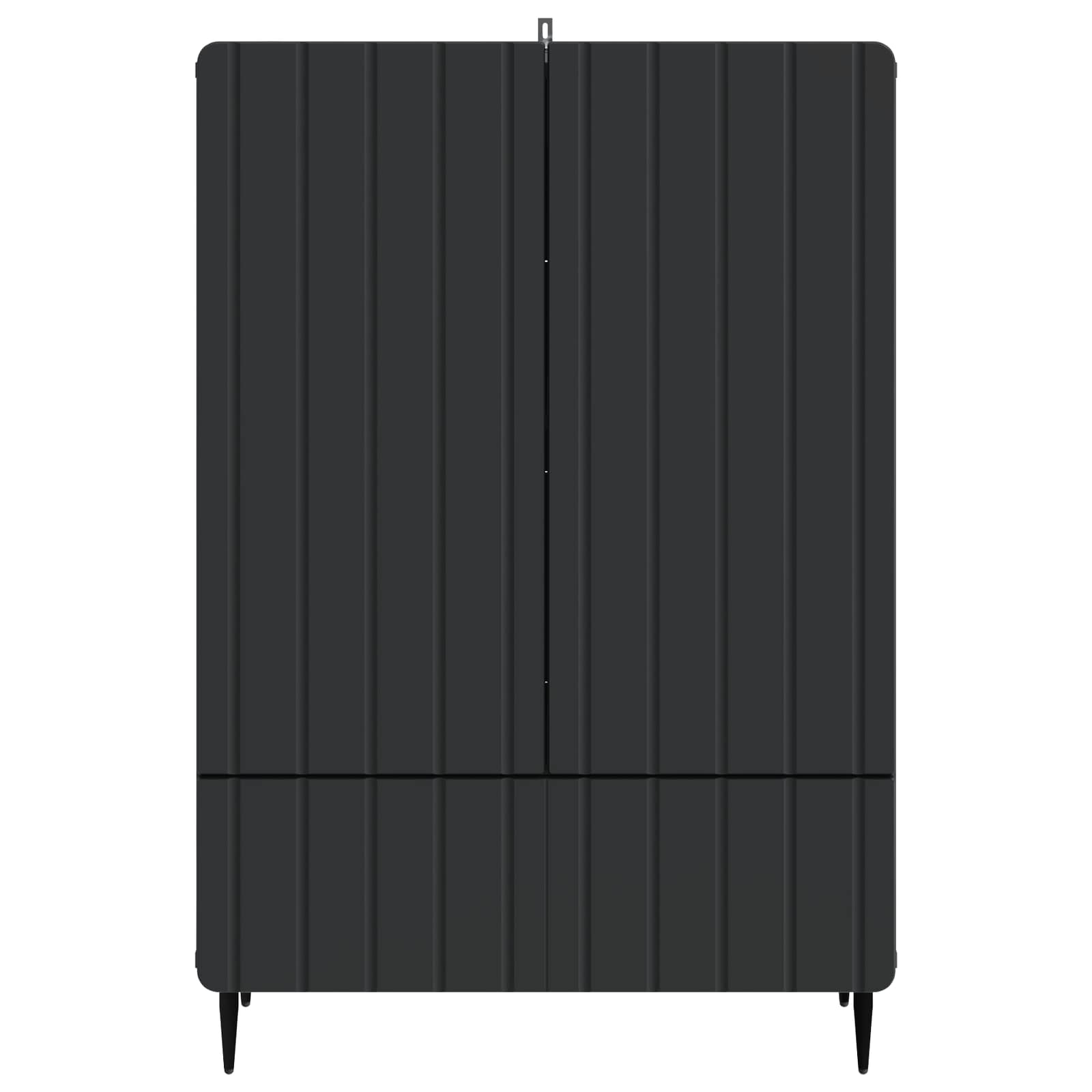 Dressoir met lade Zwart 66 x 34,5 x 97 cm Bewerkt hout is nu te koop bij PeponiXL, paradijselijk wonen!