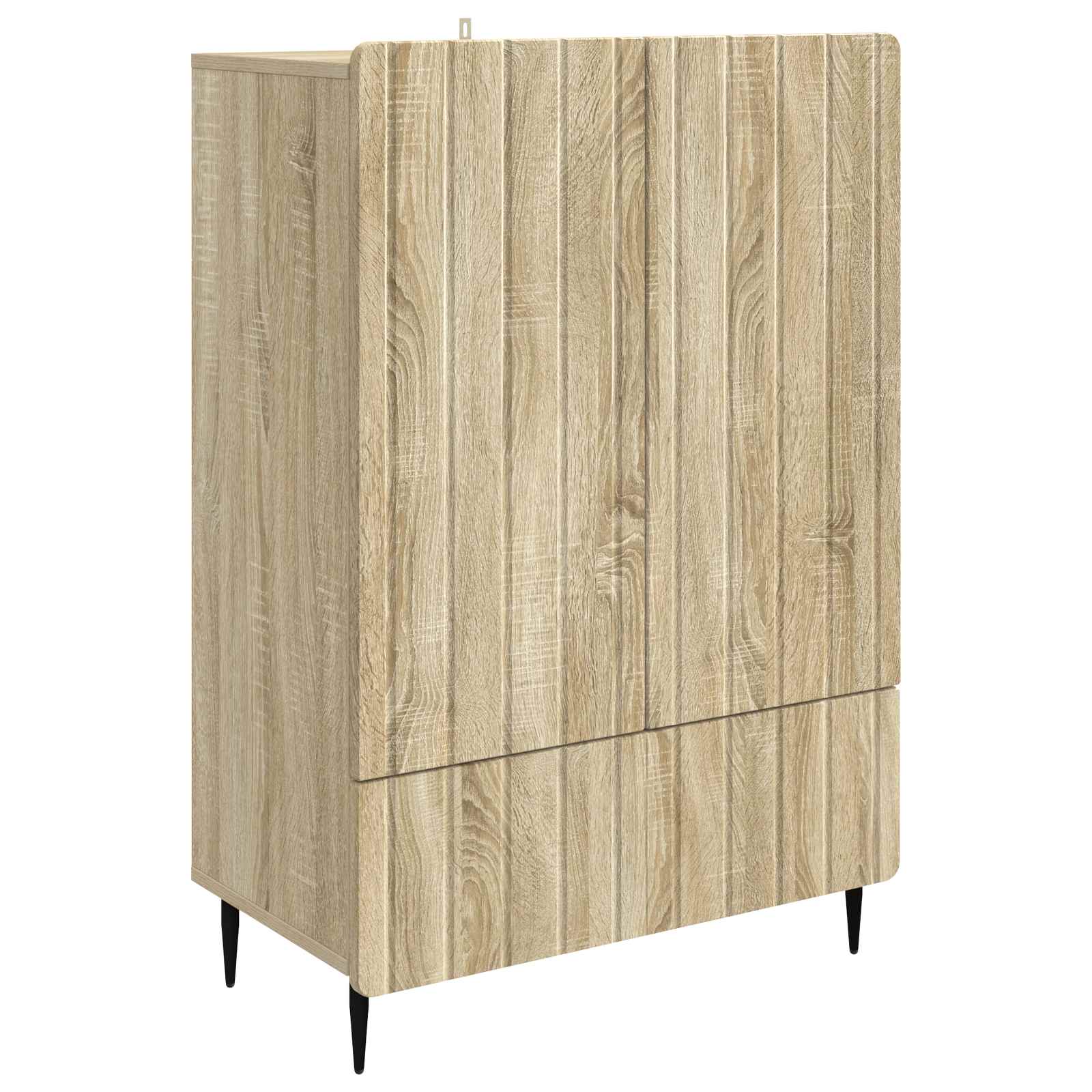 Dressoir met lade Sonoma Eiken 66 x 34,5 x 97 cm Bewerkt hout is nu te koop bij PeponiXL, paradijselijk wonen!