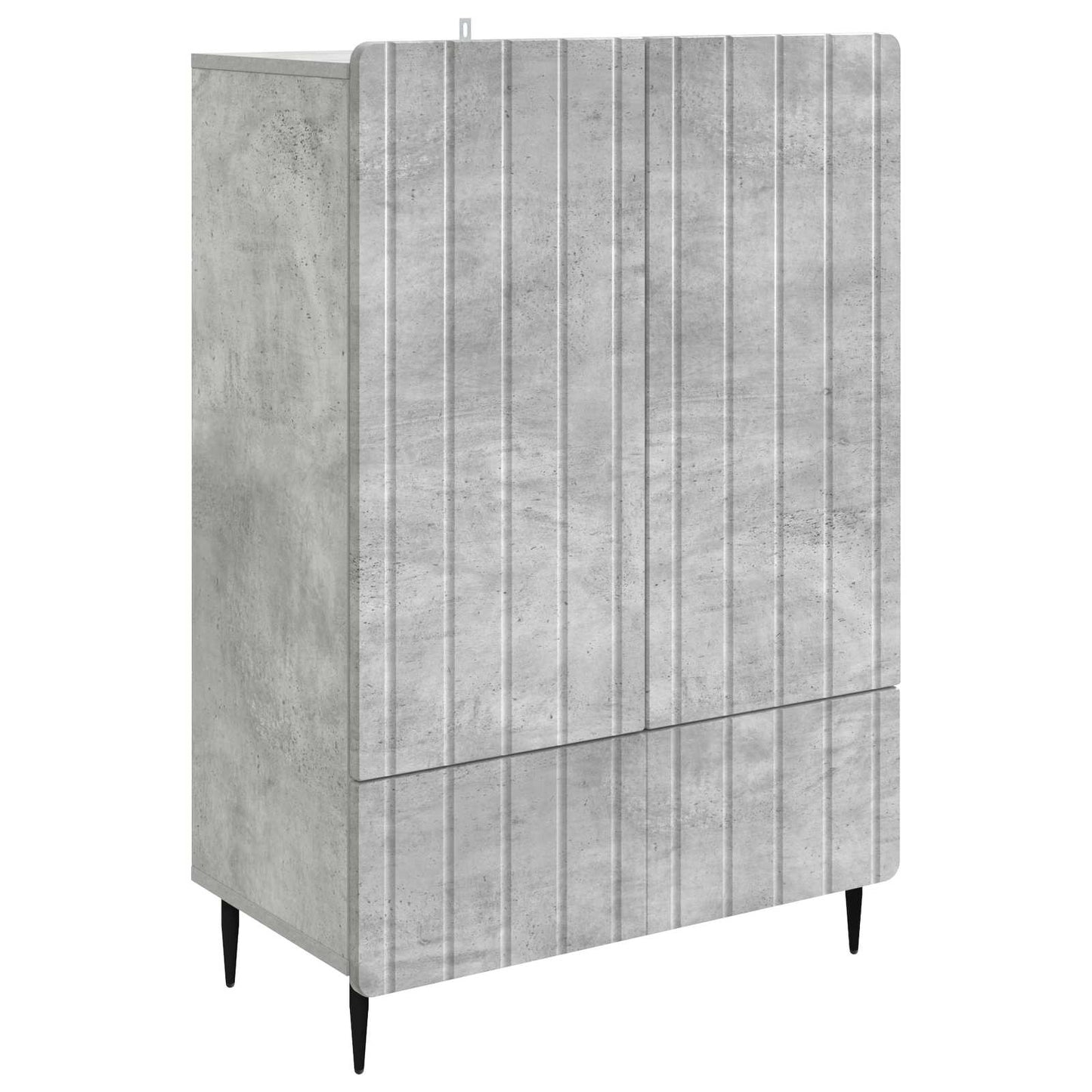 Dressoir met lade Betongrijs 66 x 34,5 x 97 cm Bewerkt hout is nu te koop bij PeponiXL, paradijselijk wonen!