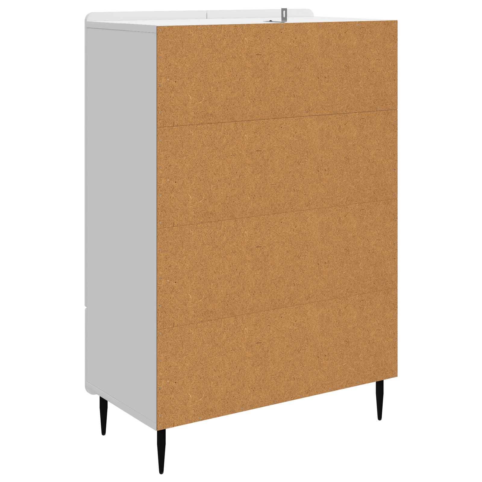 Dressoir met lade Hoogglans Wit 66 x 34,5 x 97 cm Bewerkt hout is nu te koop bij PeponiXL, paradijselijk wonen!