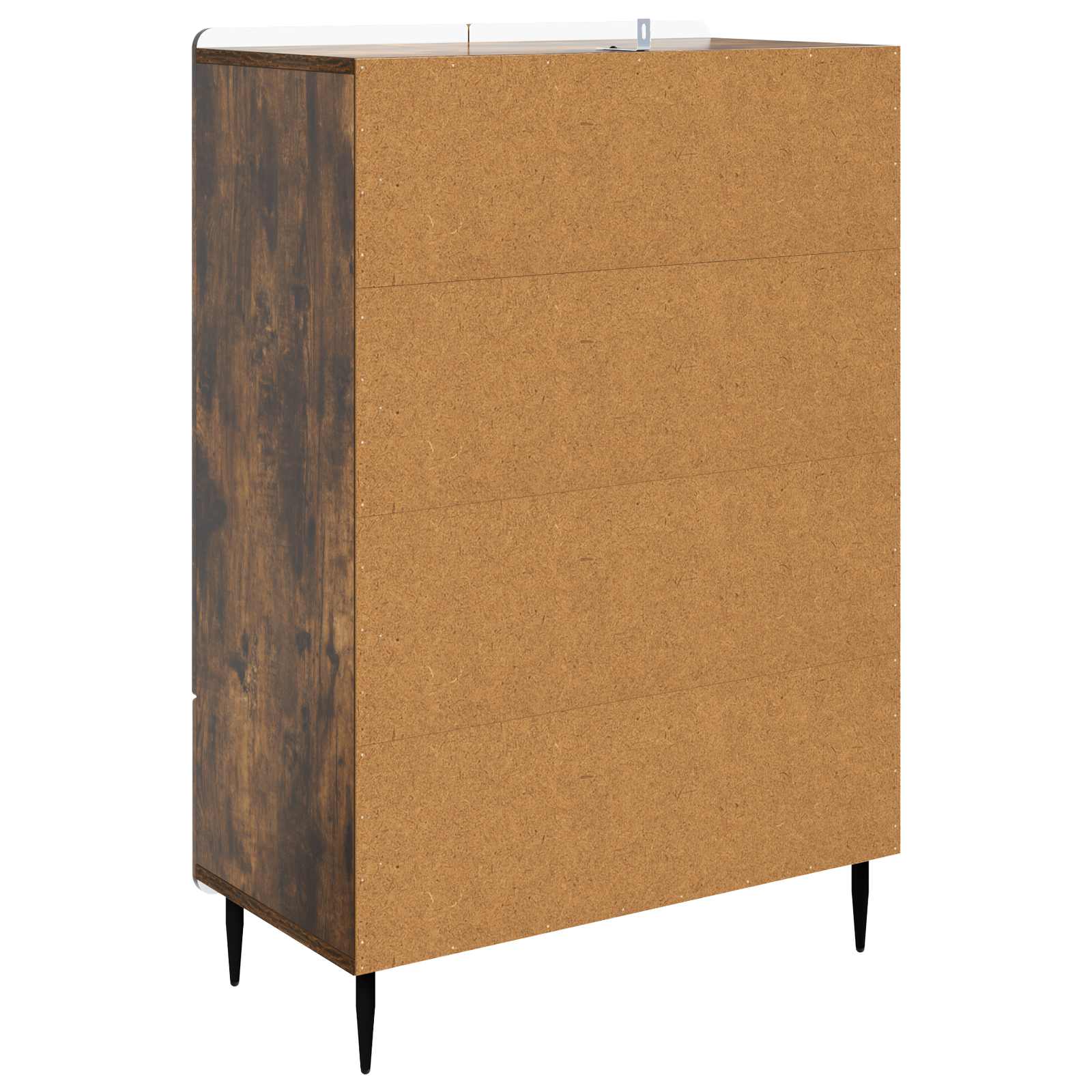 Dressoir met lade Gerookt eiken 66 x 34,5 x 97 cm Bewerkt hout is nu te koop bij PeponiXL, paradijselijk wonen!