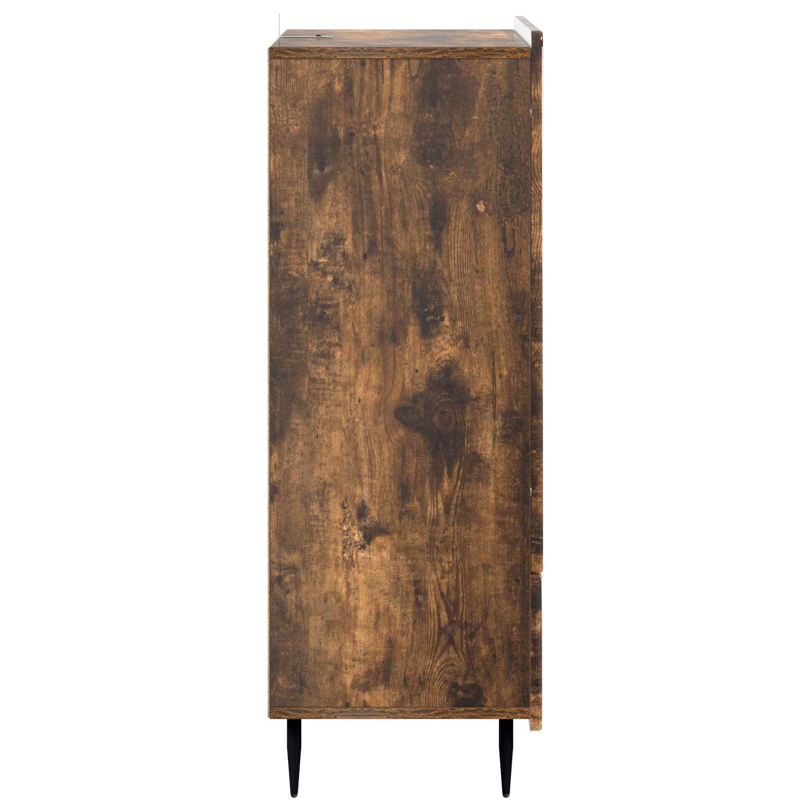 Dressoir met lade Gerookt eiken 66 x 34,5 x 97 cm Bewerkt hout is nu te koop bij PeponiXL, paradijselijk wonen!