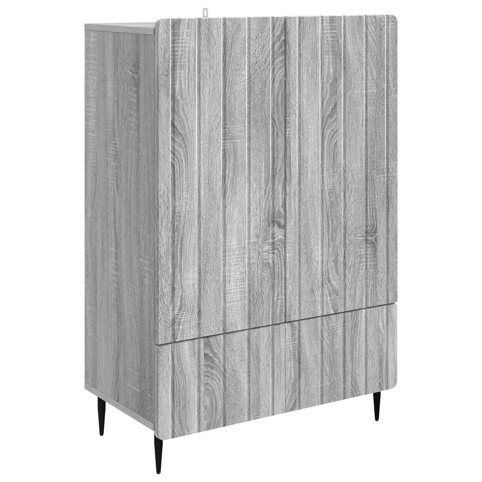 Dressoir met lade Grijs sonoma 66 x 34,5 x 97 cm Bewerkt hout is nu te koop bij PeponiXL, paradijselijk wonen!