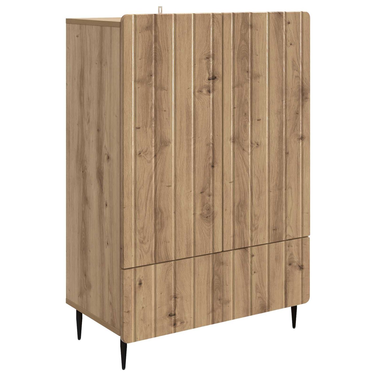 Dressoir Artisanaal eiken 66 x 34,5 x 97 cm Bewerkt hout is nu te koop bij PeponiXL, paradijselijk wonen!