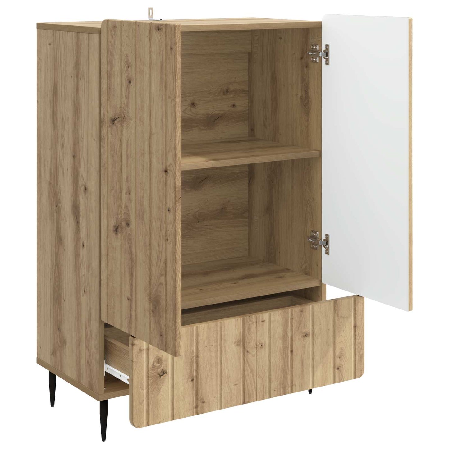 Dressoir Artisanaal eiken 66 x 34,5 x 97 cm Bewerkt hout is nu te koop bij PeponiXL, paradijselijk wonen!