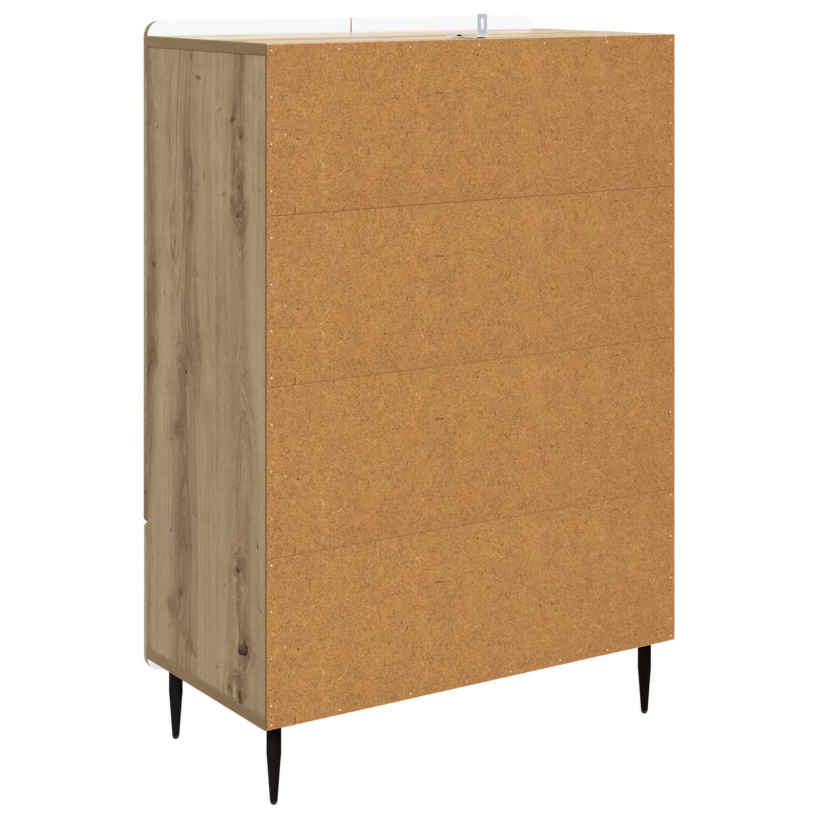 Dressoir Artisanaal eiken 66 x 34,5 x 97 cm Bewerkt hout is nu te koop bij PeponiXL, paradijselijk wonen!