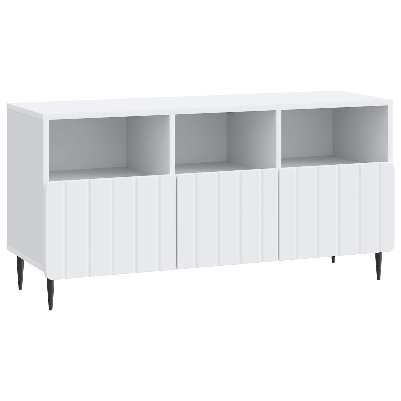 TV-kast met lade Wit 102 x 34,5 x 50 cm Bewerkt hout is nu te koop bij PeponiXL, paradijselijk wonen!