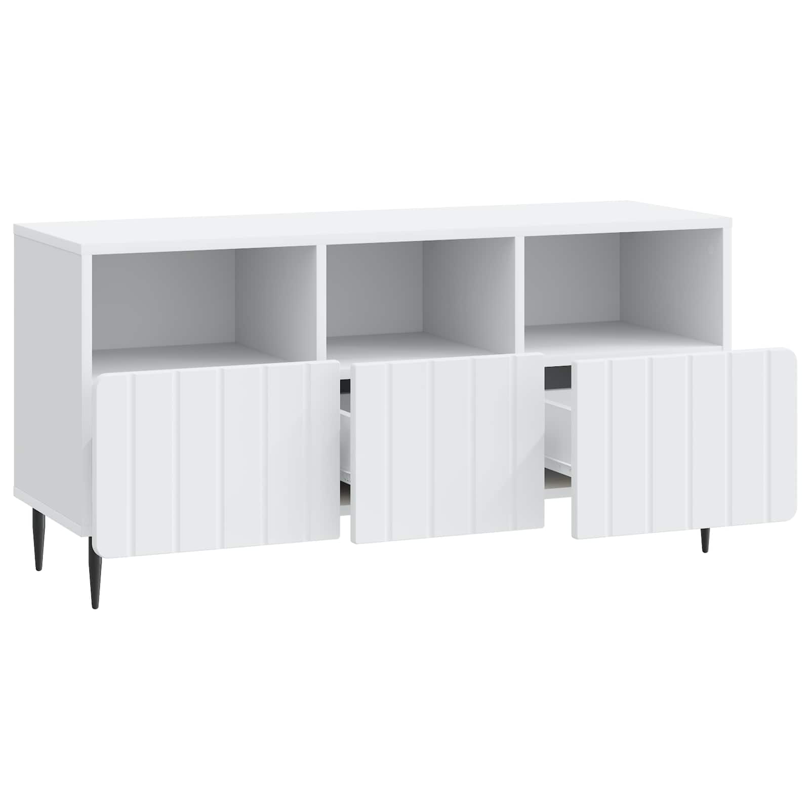 TV-kast met lade Wit 102 x 34,5 x 50 cm Bewerkt hout is nu te koop bij PeponiXL, paradijselijk wonen!