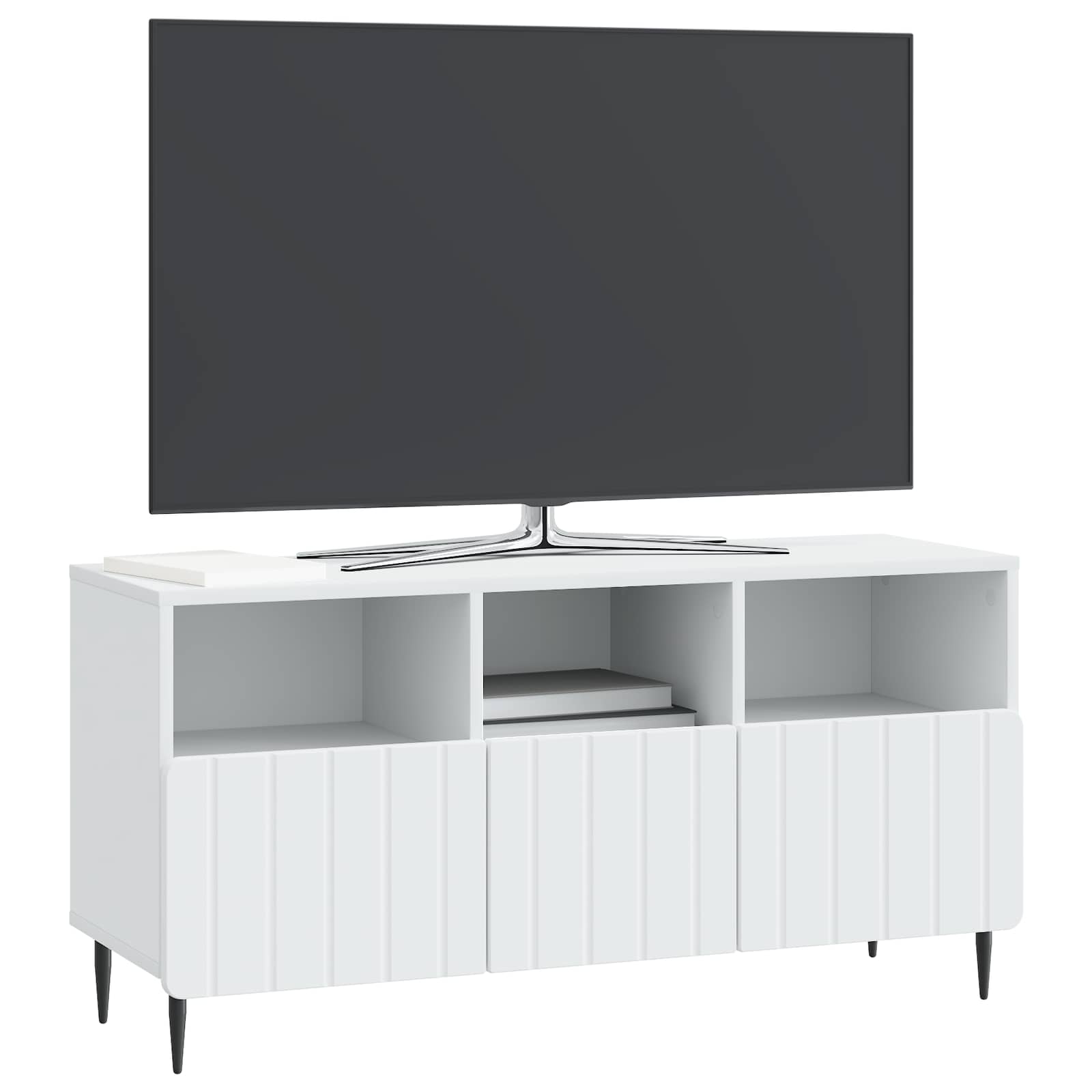 TV-kast met lade Wit 102 x 34,5 x 50 cm Bewerkt hout is nu te koop bij PeponiXL, paradijselijk wonen!