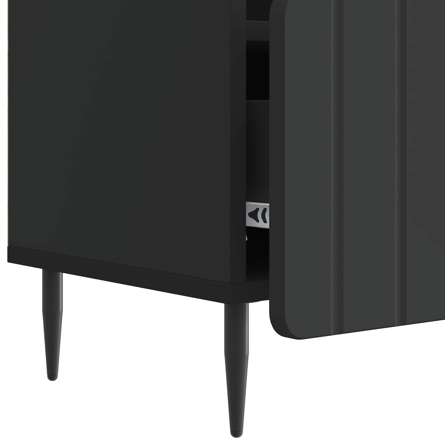 TV-kast met lade Zwart 102 x 34,5 x 50 cm Bewerkt hout is nu te koop bij PeponiXL, paradijselijk wonen!