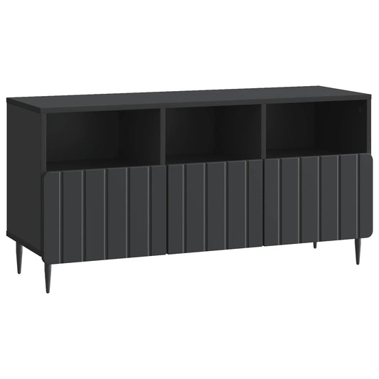 TV-kast met lade Zwart 102 x 34,5 x 50 cm Bewerkt hout is nu te koop bij PeponiXL, paradijselijk wonen!