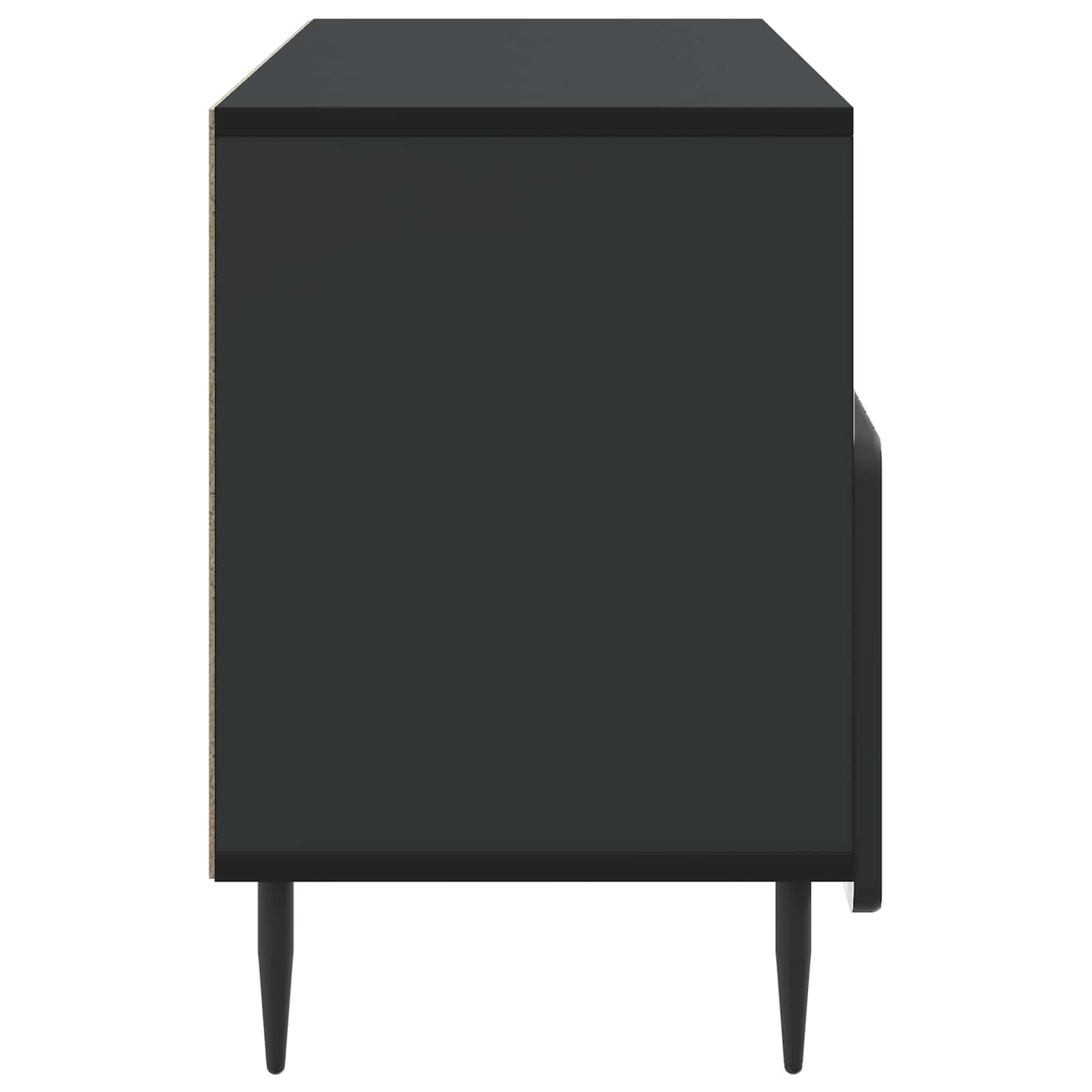 TV-kast met lade Zwart 102 x 34,5 x 50 cm Bewerkt hout is nu te koop bij PeponiXL, paradijselijk wonen!