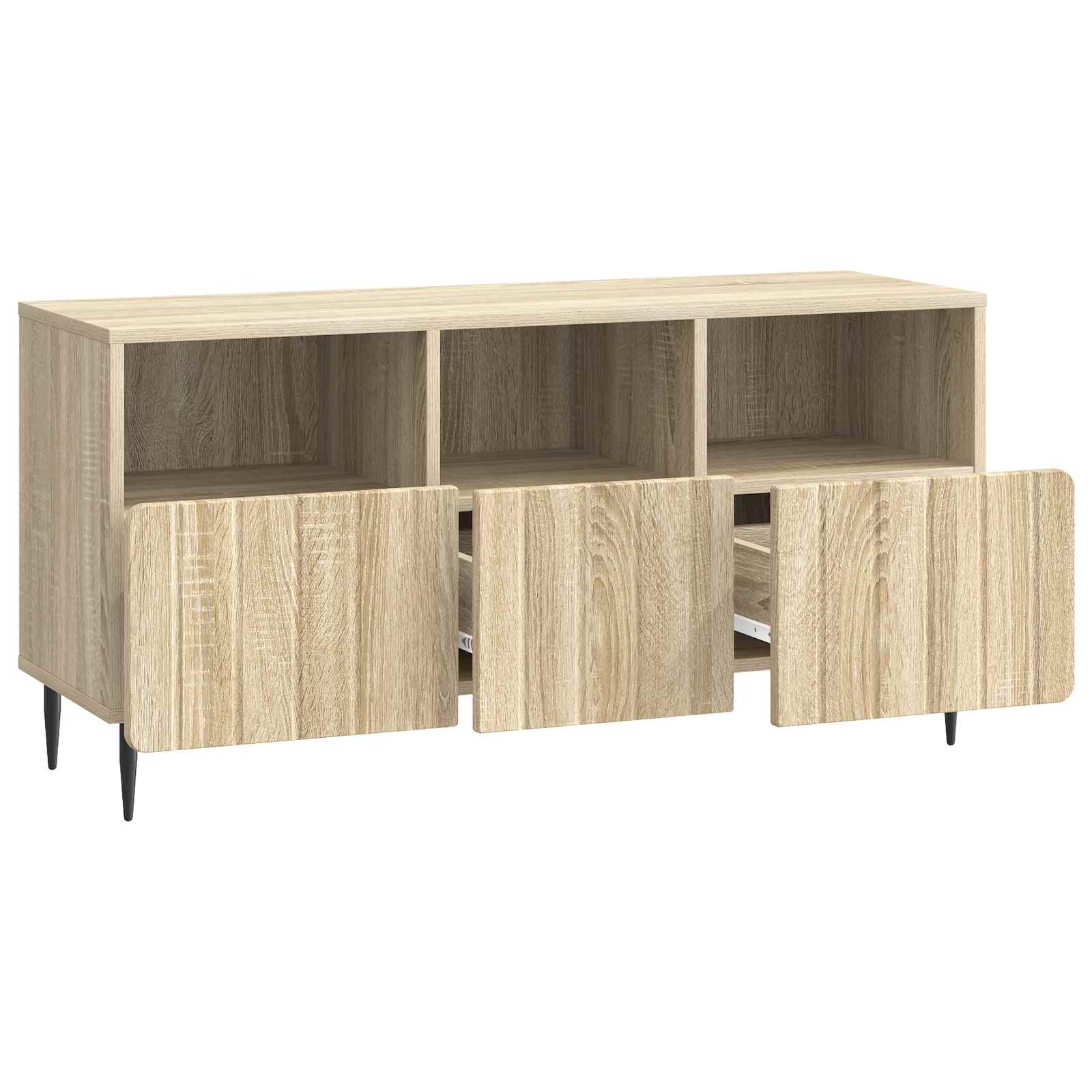 TV-kast met lade Sonoma Eiken 102 x 34,5 x 50 cm Bewerkt hout is nu te koop bij PeponiXL, paradijselijk wonen!