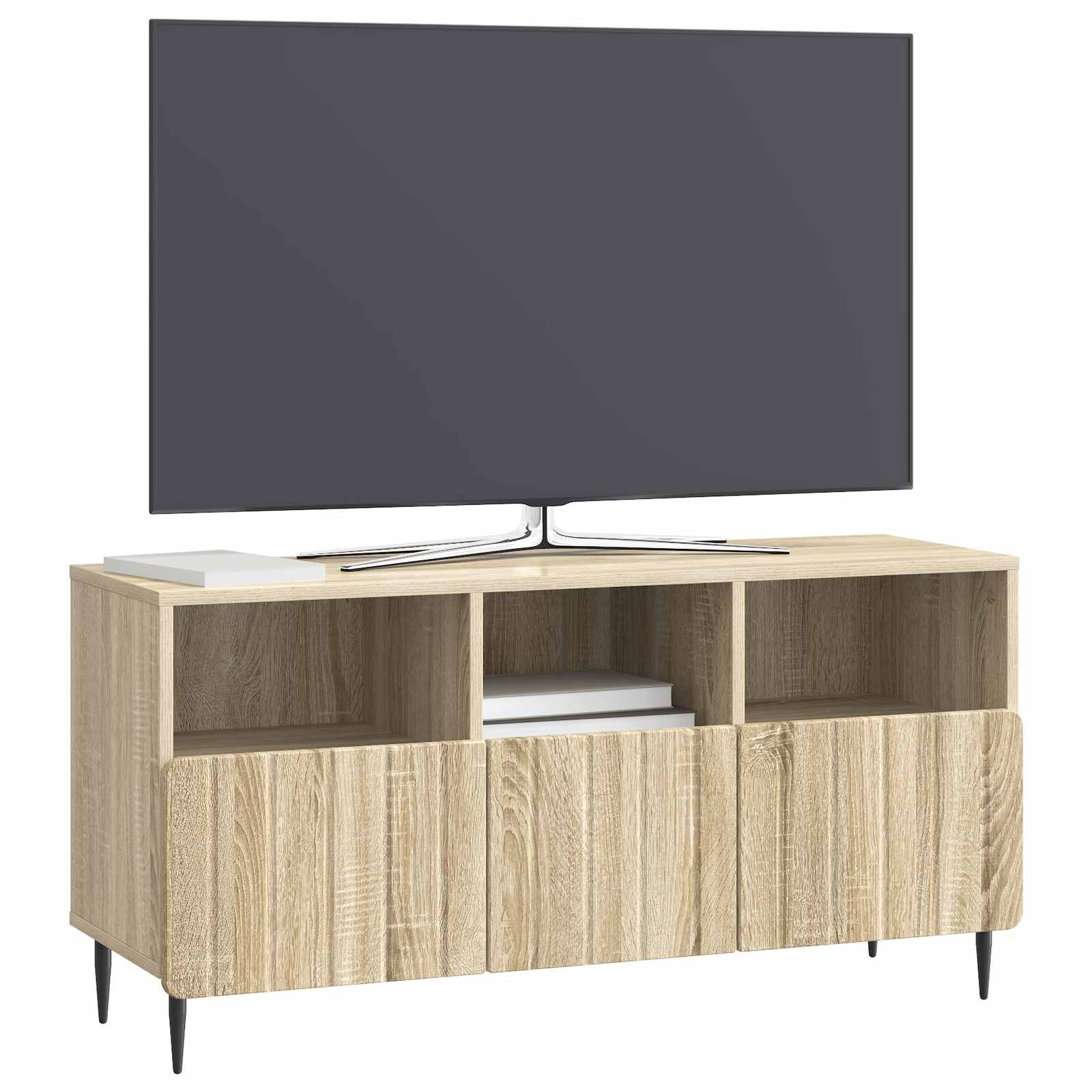 TV-kast met lade Sonoma Eiken 102 x 34,5 x 50 cm Bewerkt hout is nu te koop bij PeponiXL, paradijselijk wonen!