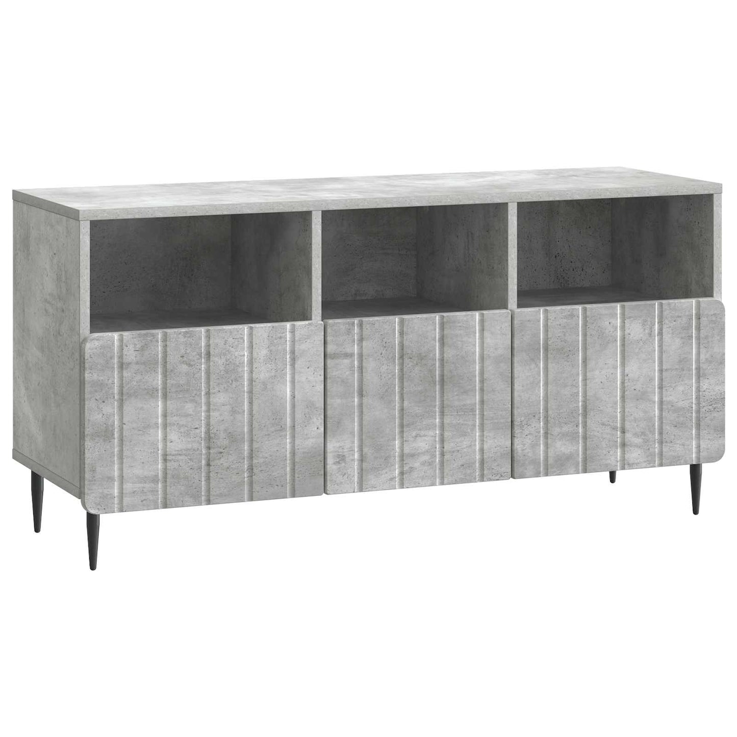 TV-kast met lade Betongrijs 102 x 34,5 x 50 cm Bewerkt hout is nu te koop bij PeponiXL, paradijselijk wonen!