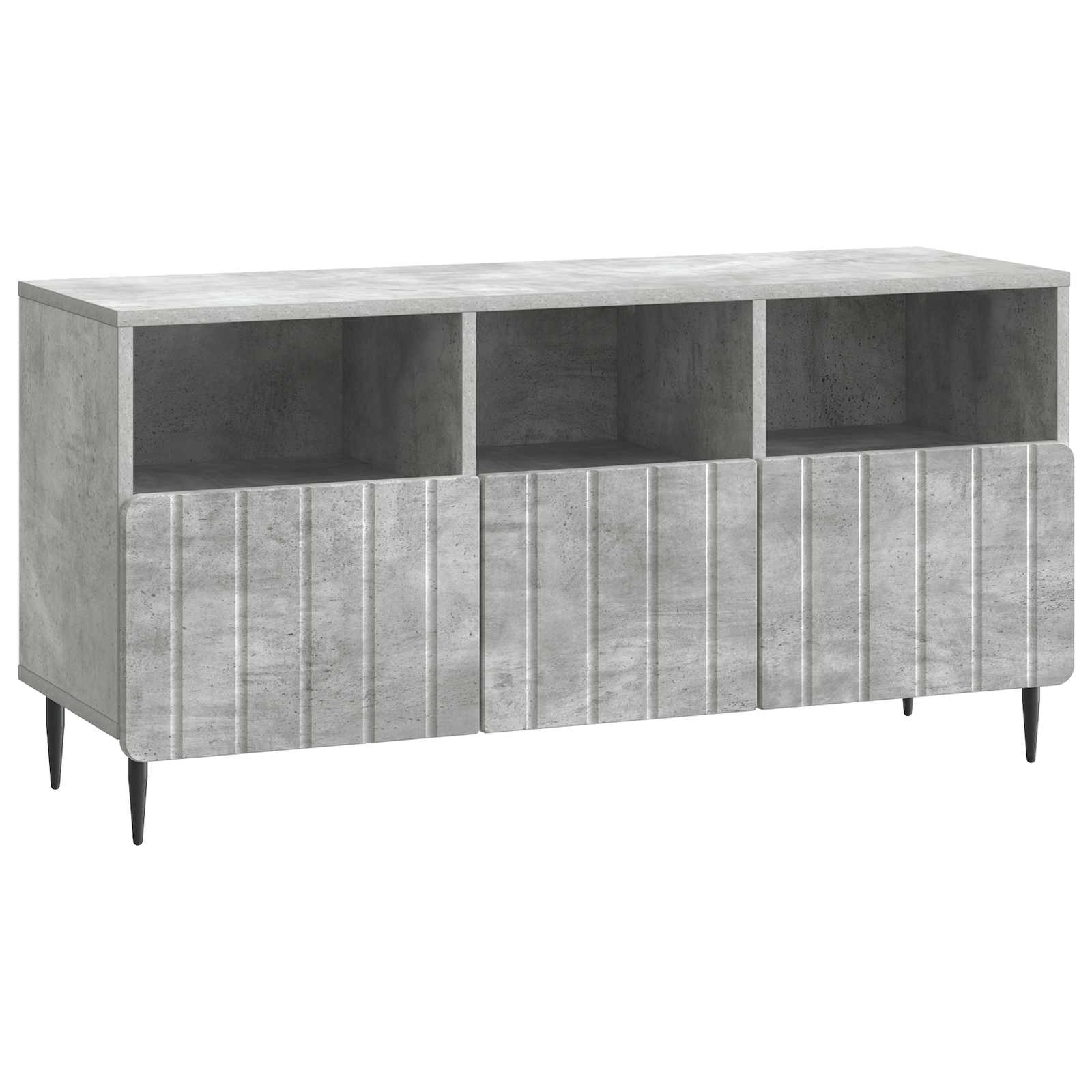 TV-kast met lade Betongrijs 102 x 34,5 x 50 cm Bewerkt hout is nu te koop bij PeponiXL, paradijselijk wonen!