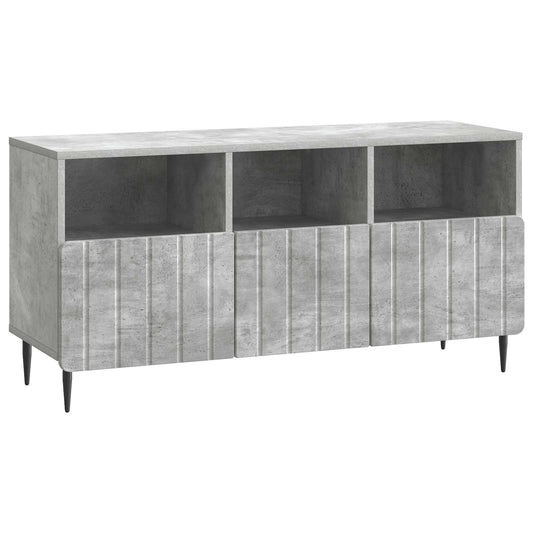 TV-kast met lade Betongrijs 102 x 34,5 x 50 cm Bewerkt hout is nu te koop bij PeponiXL, paradijselijk wonen!