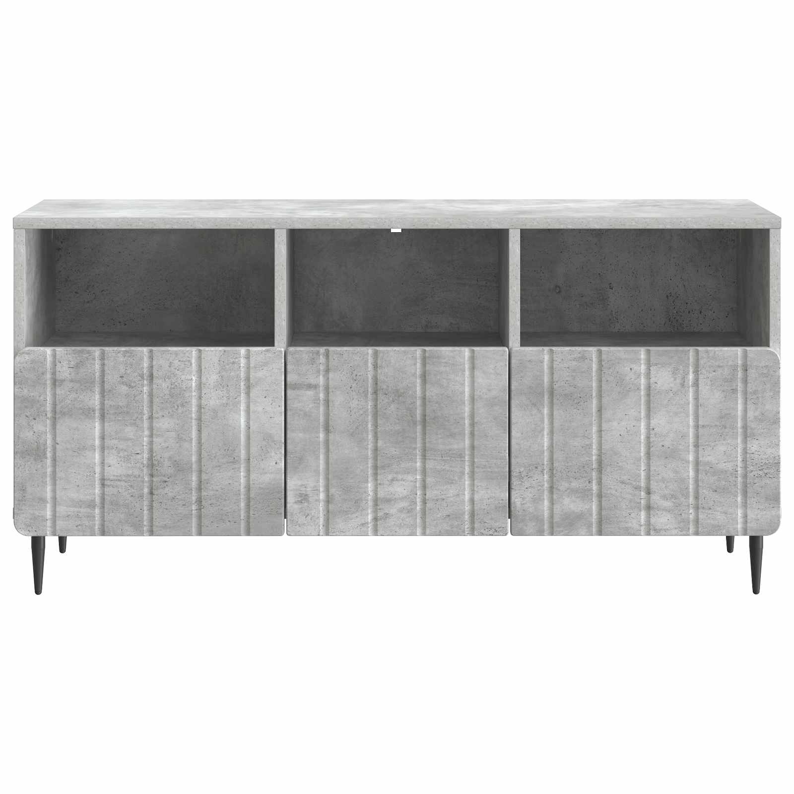 TV-kast met lade Betongrijs 102 x 34,5 x 50 cm Bewerkt hout is nu te koop bij PeponiXL, paradijselijk wonen!