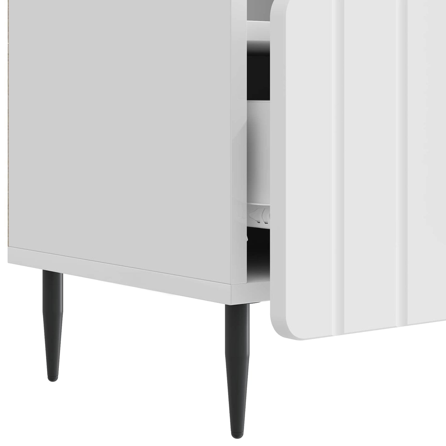 TV-kast met lade Hoogglans Wit 102 x 34,5 x 50 cm Bewerkt hout is nu te koop bij PeponiXL, paradijselijk wonen!