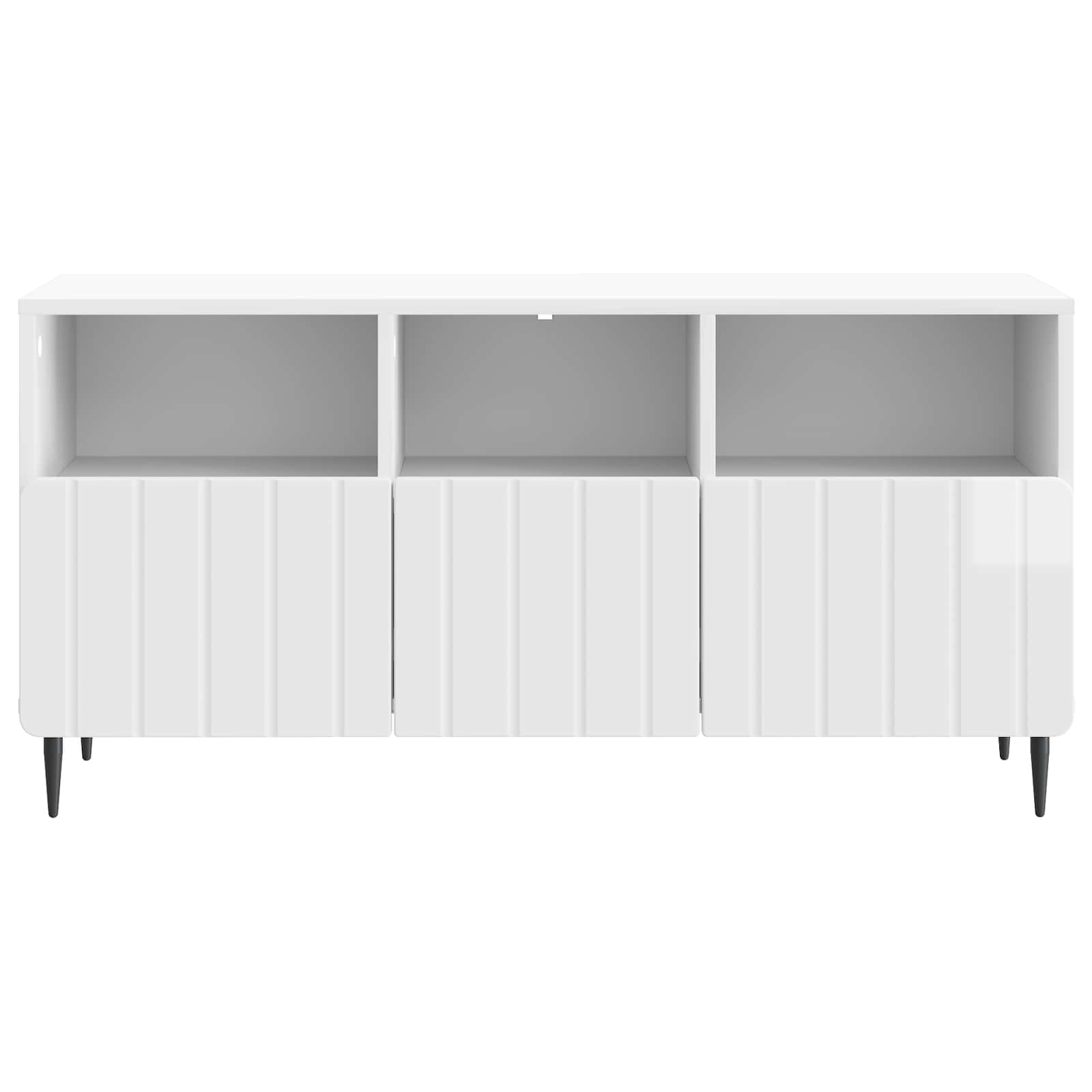 TV-kast met lade Hoogglans Wit 102 x 34,5 x 50 cm Bewerkt hout is nu te koop bij PeponiXL, paradijselijk wonen!
