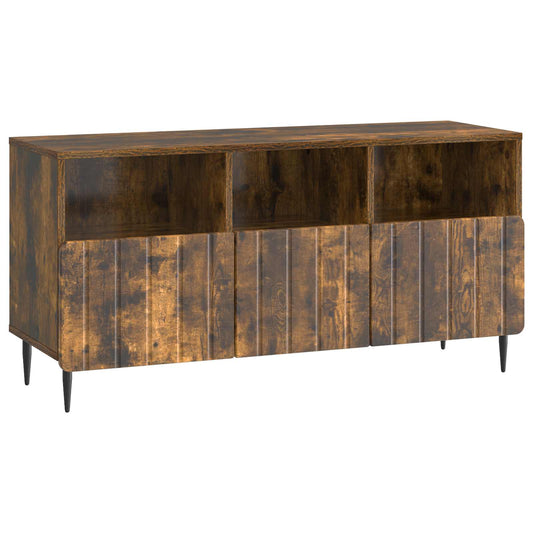 TV-kast met lade Gerookt eiken 102 x 34,5 x 50 cm Bewerkt hout is nu te koop bij PeponiXL, paradijselijk wonen!
