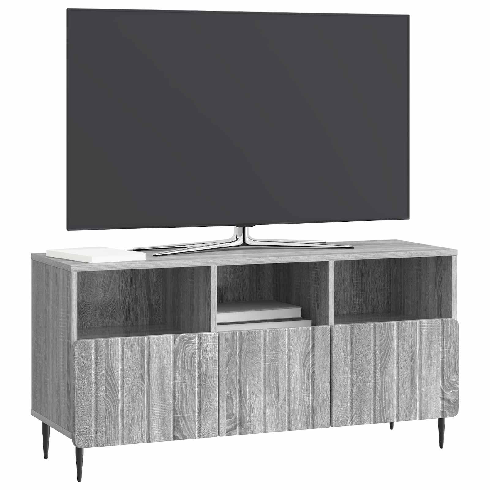 TV-kast met lade Grijs sonoma 102 x 34,5 x 50 cm Bewerkt hout is nu te koop bij PeponiXL, paradijselijk wonen!