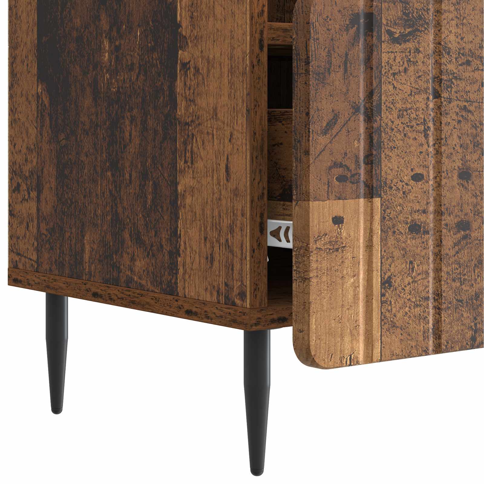TV-kast met lade Oud hout 102 x 34,5 x 50 cm Bewerkt hout is nu te koop bij PeponiXL, paradijselijk wonen!