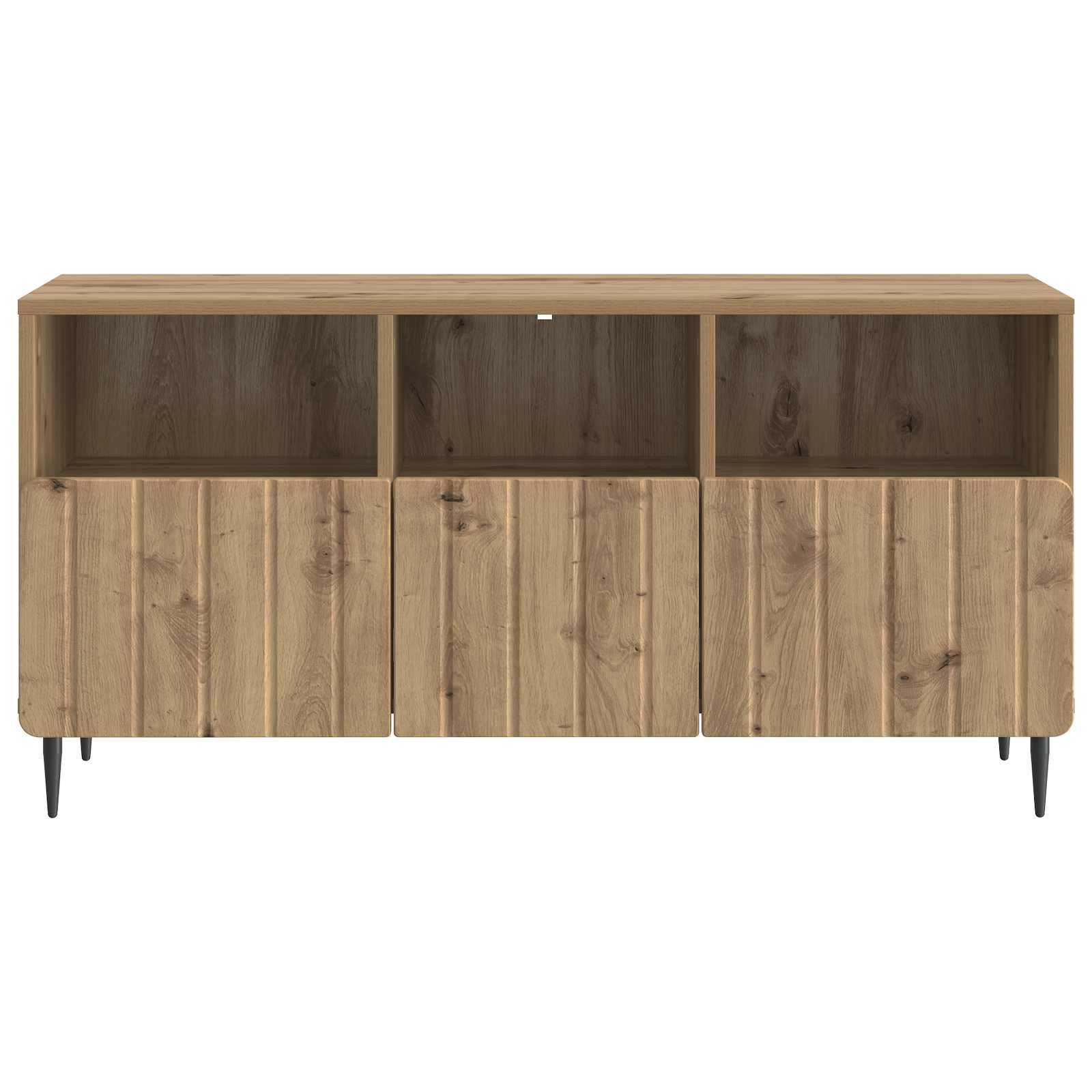 TV-kast Artisanaal eiken 102 x 34,5 x 50 cm Bewerkt hout is nu te koop bij PeponiXL, paradijselijk wonen!