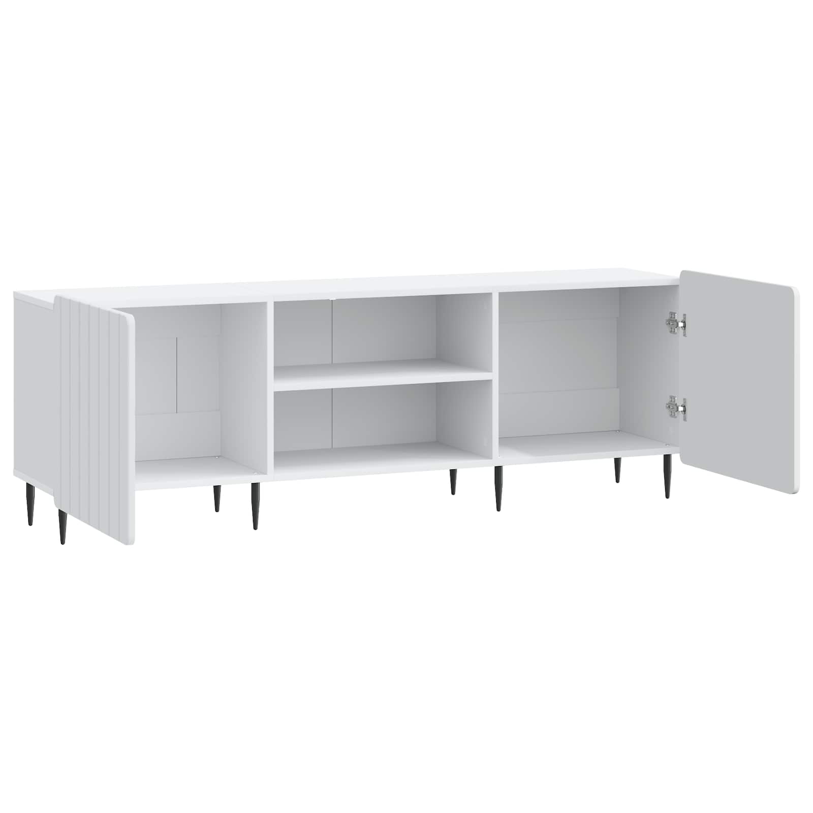 TV-kast Wit 150 x 31 x 52 cm Bewerkt hout is nu te koop bij PeponiXL, paradijselijk wonen!