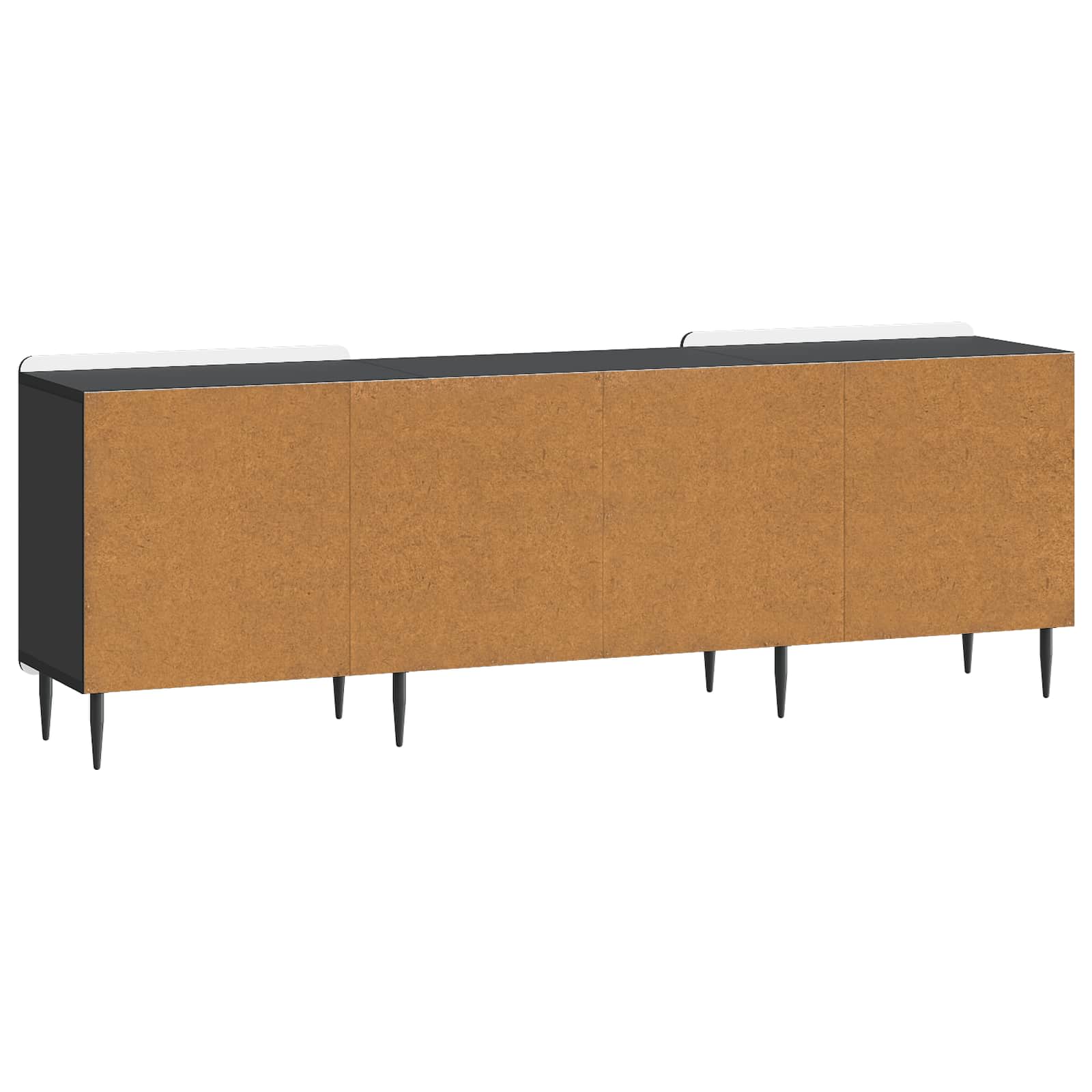 TV-kast Zwart 150 x 31 x 52 cm Bewerkt hout is nu te koop bij PeponiXL, paradijselijk wonen!
