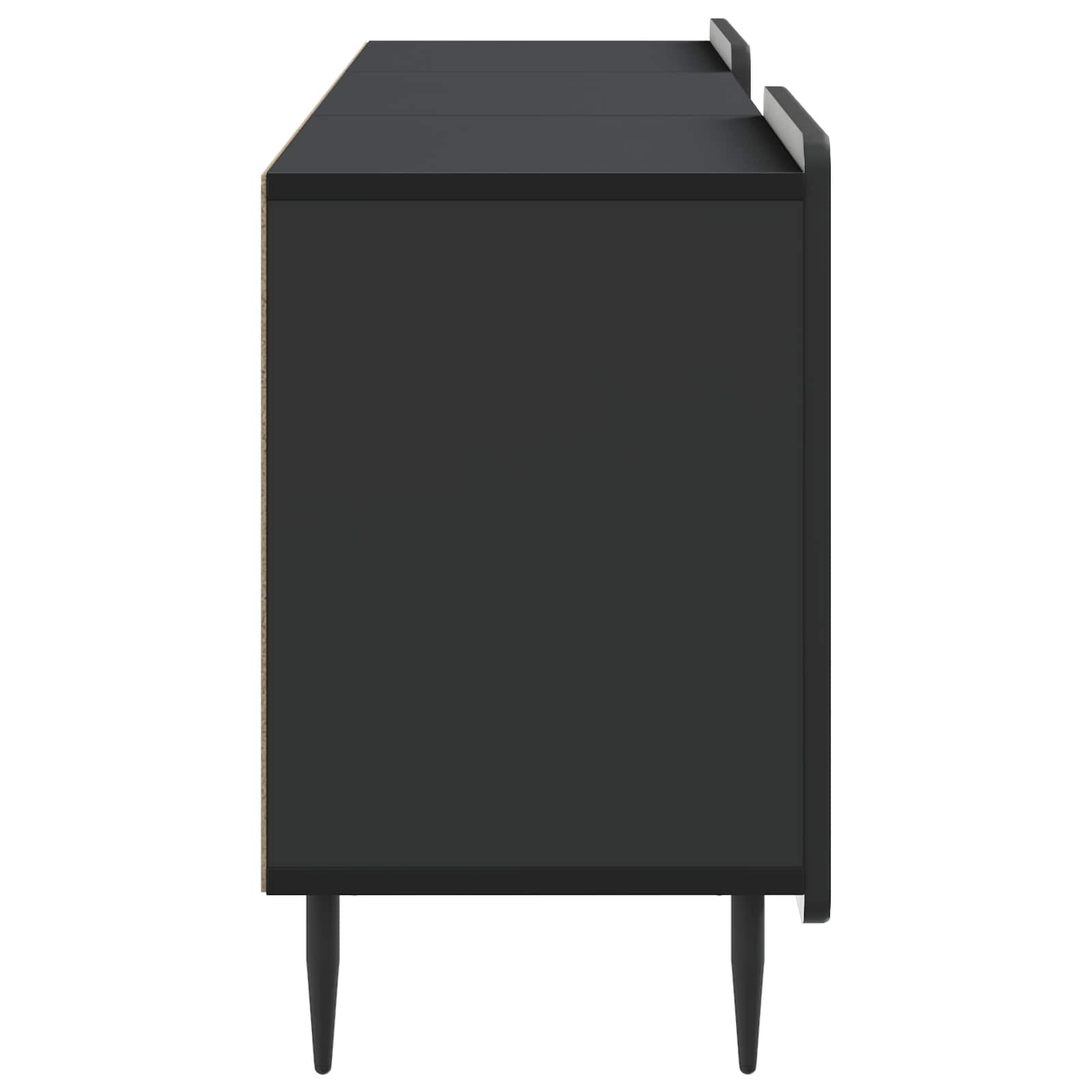 TV-kast Zwart 150 x 31 x 52 cm Bewerkt hout is nu te koop bij PeponiXL, paradijselijk wonen!