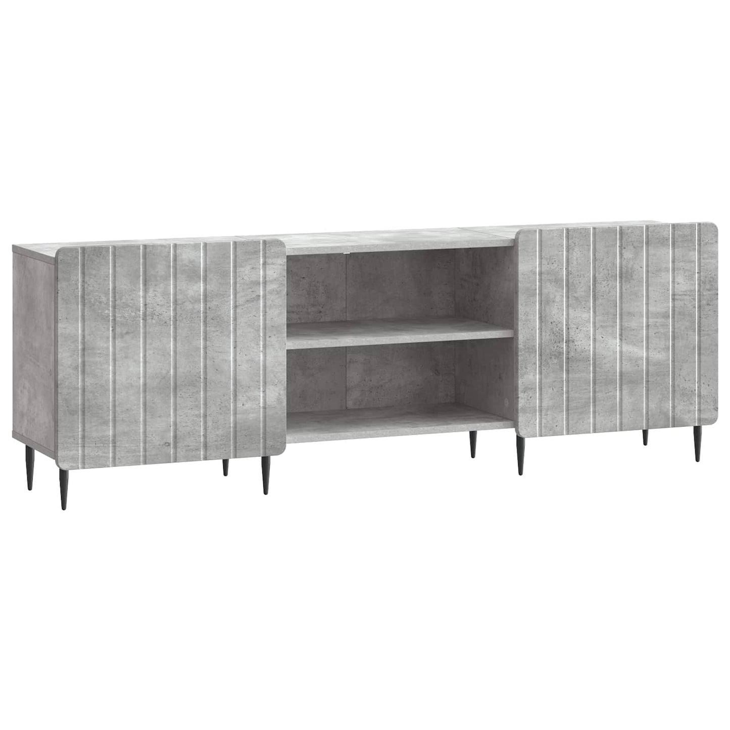 TV-kast Betongrijs 150 x 31 x 52 cm Bewerkt hout is nu te koop bij PeponiXL, paradijselijk wonen!