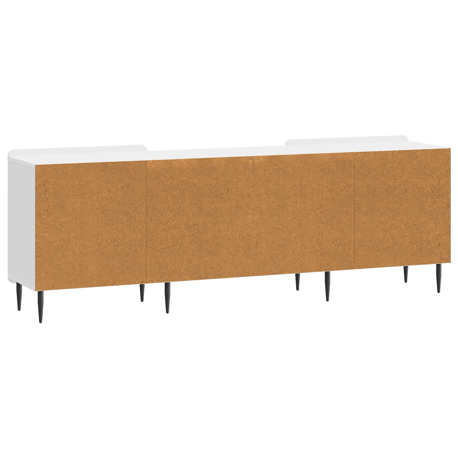 TV-kast Hoogglans Wit 150 x 31 x 52 cm Bewerkt hout is nu te koop bij PeponiXL, paradijselijk wonen!