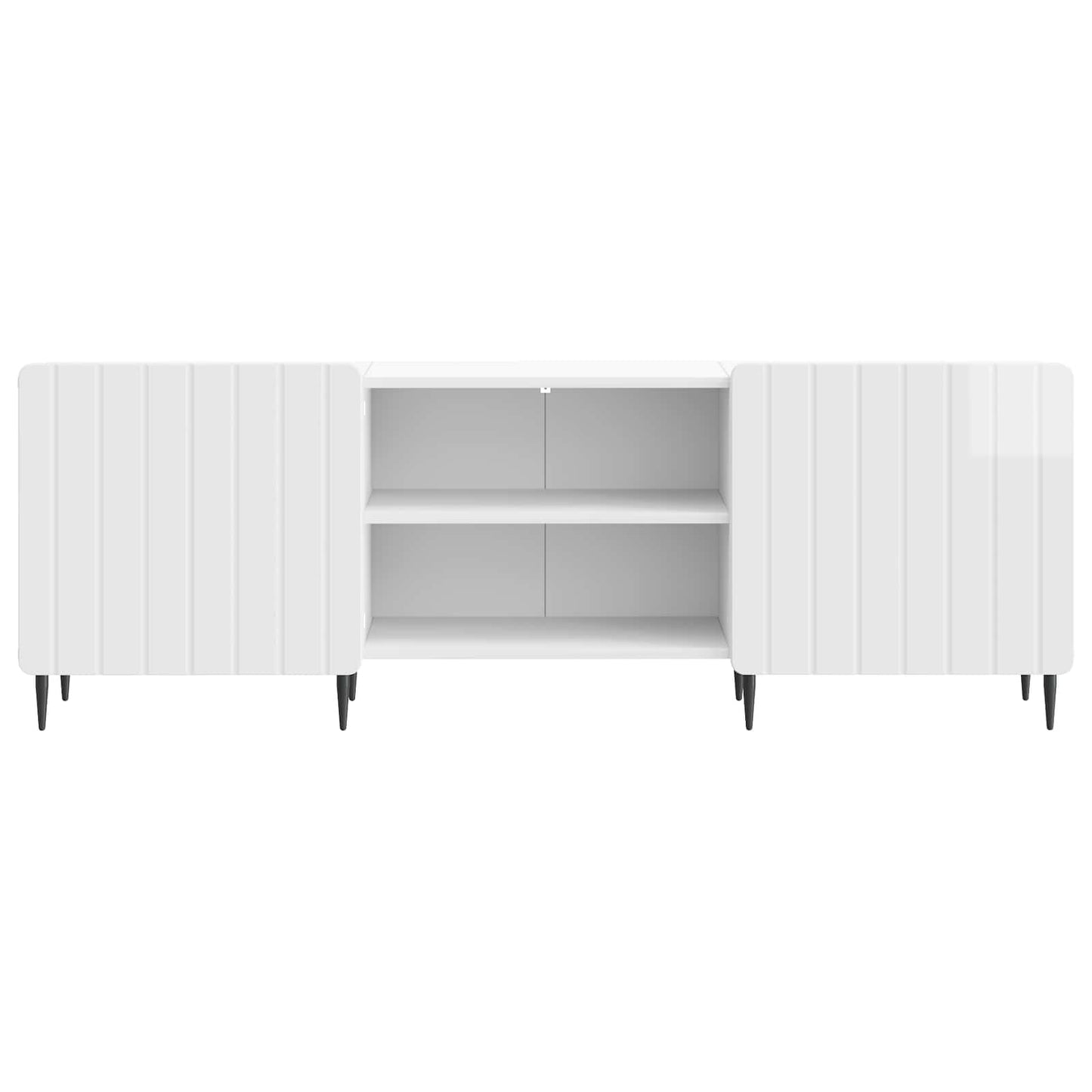 TV-kast Hoogglans Wit 150 x 31 x 52 cm Bewerkt hout is nu te koop bij PeponiXL, paradijselijk wonen!