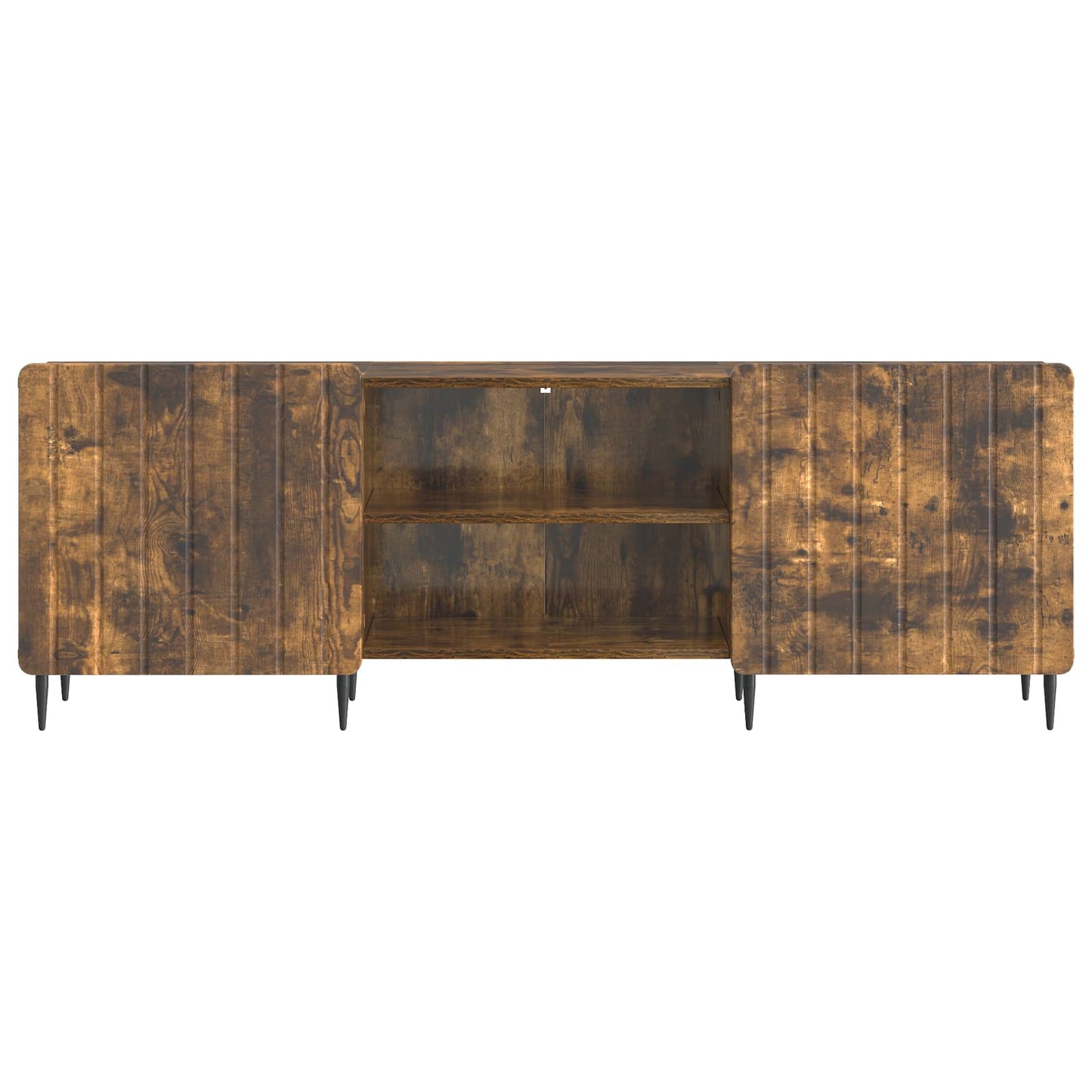 TV-kast Gerookt eiken 150 x 31 x 52 cm Bewerkt hout is nu te koop bij PeponiXL, paradijselijk wonen!